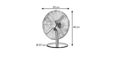 Tischventilator FANCY HOME von Tescoma – Retro Ventilator 35 cm in Chrom