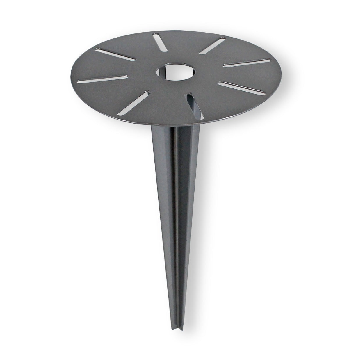 Universal Erdspieß kompakt für Gartenleuchte Lampe Gartensteckdose pulverbeschichtet mit Kabelführung für Garten und Terrasse