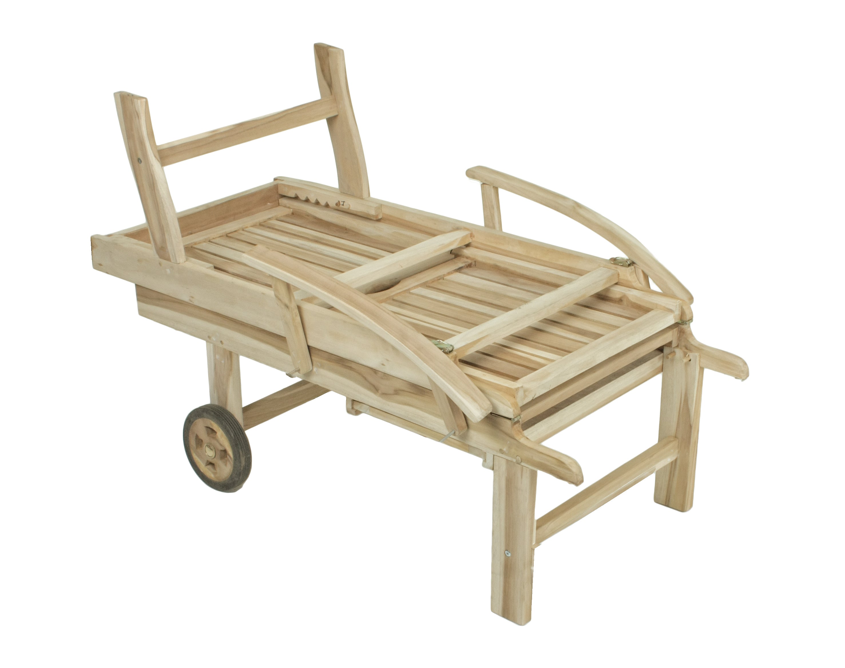 Sonnenliege Gartenliege JAVA Relaxliege Teakholz von Garden Pleasure