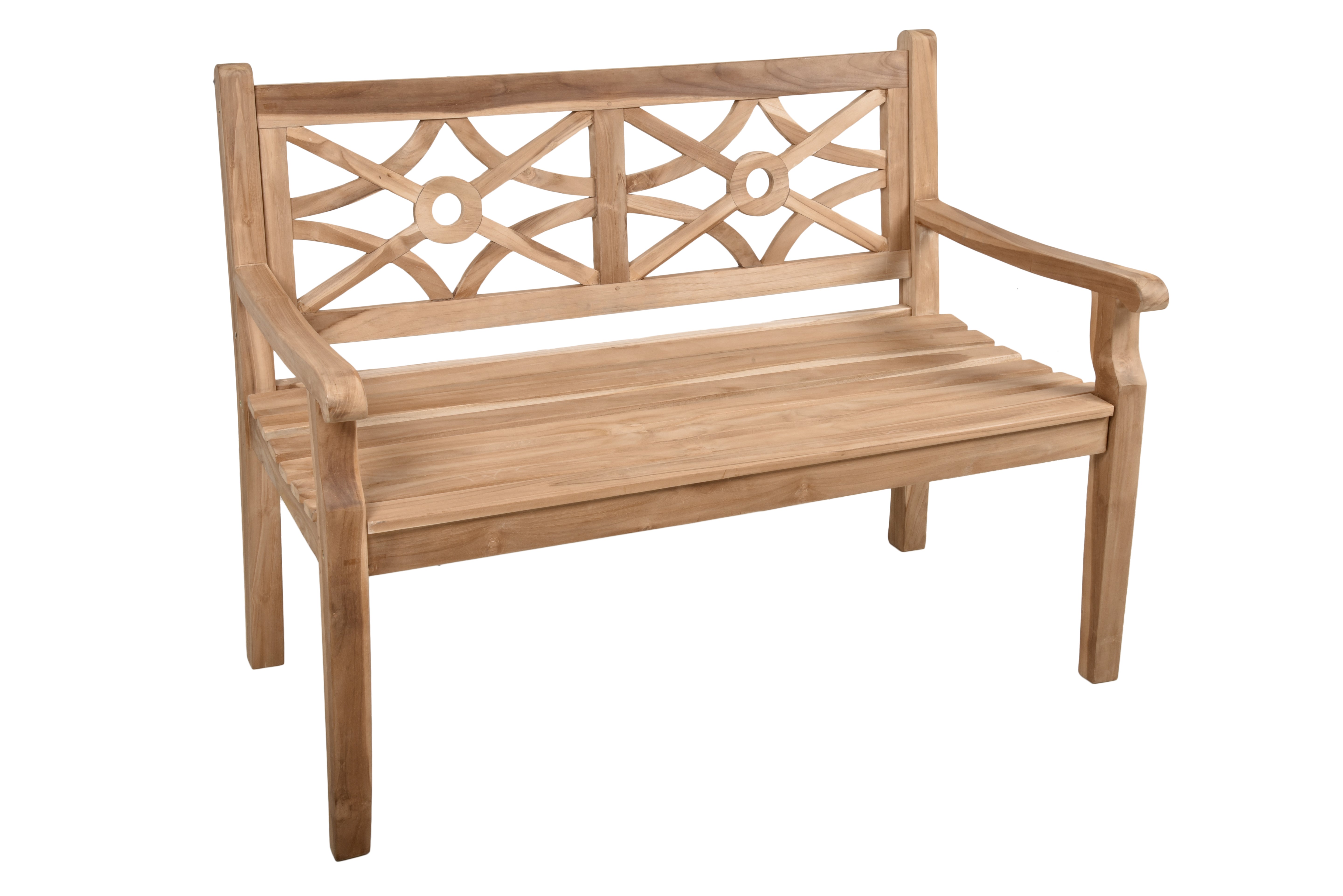 Bank Sitzbank SAYANG Gartenbank Teakholz 2-Sitzer von Garden Pleasure