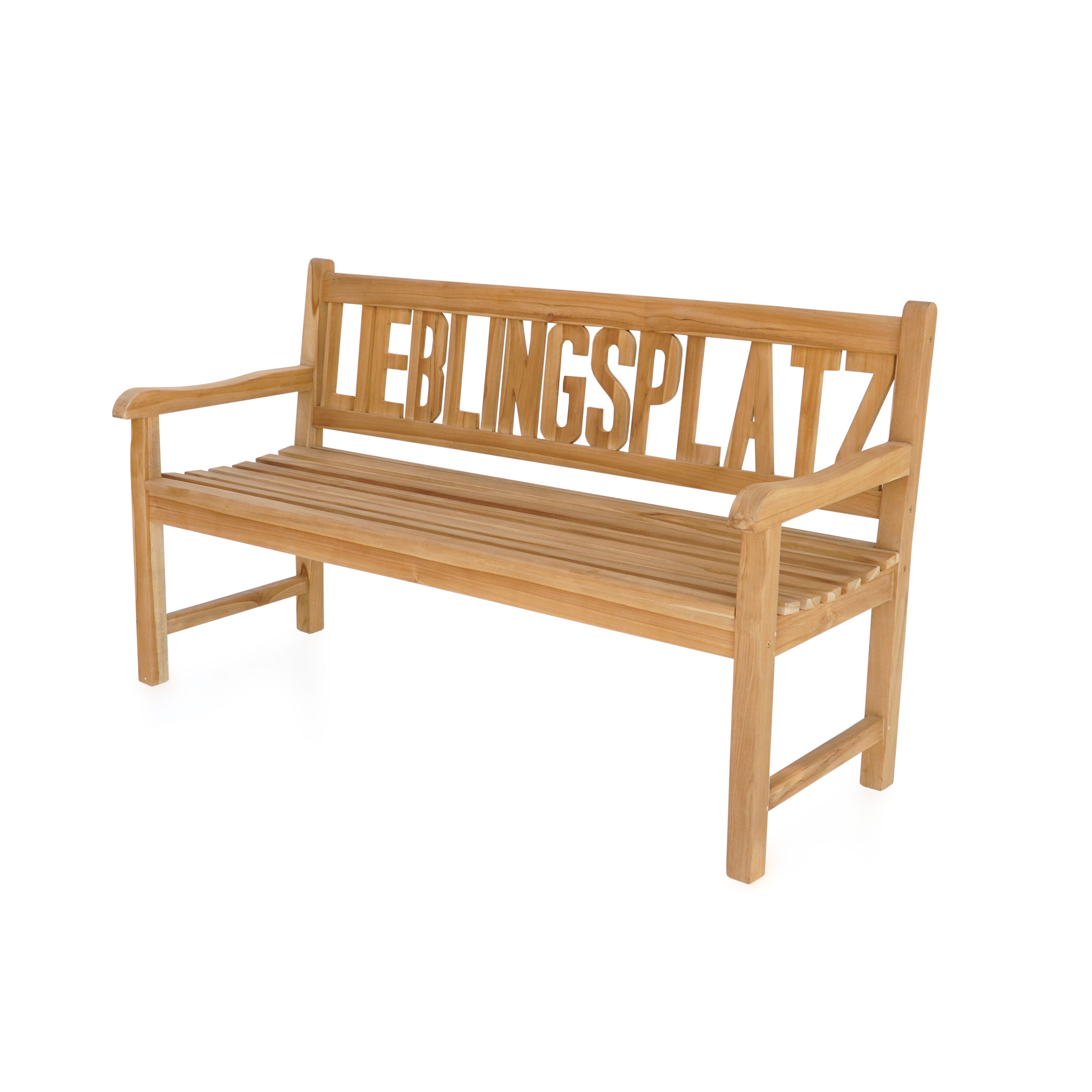 Bank Sitzbank LIEBLINGSPLATZ Gartenbank Teakholz 3-Sitzer von Garden Pleasure