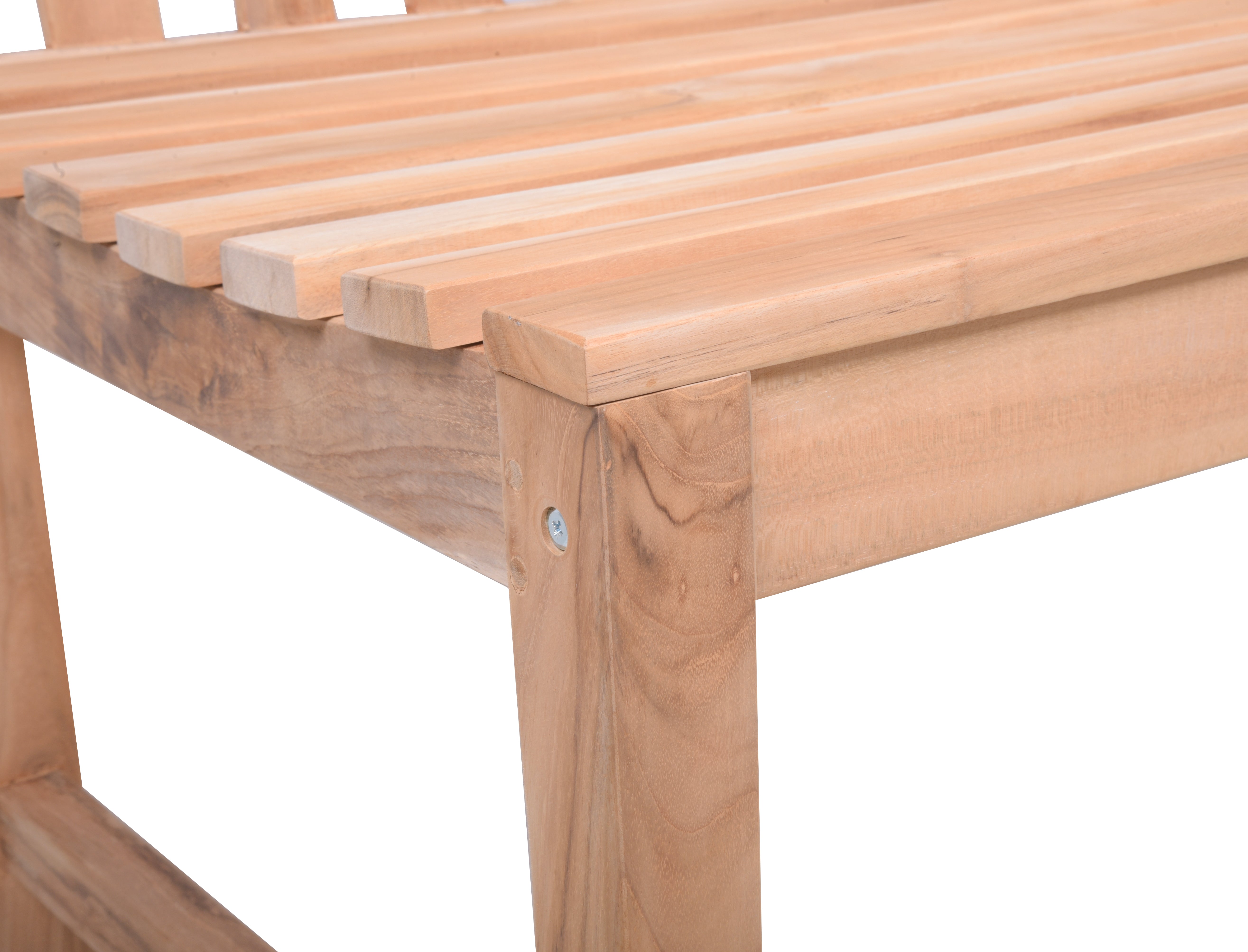 Bank Sitzbank SOLO Gartenbank Teakholz 3-Sitzer von Garden Pleasure