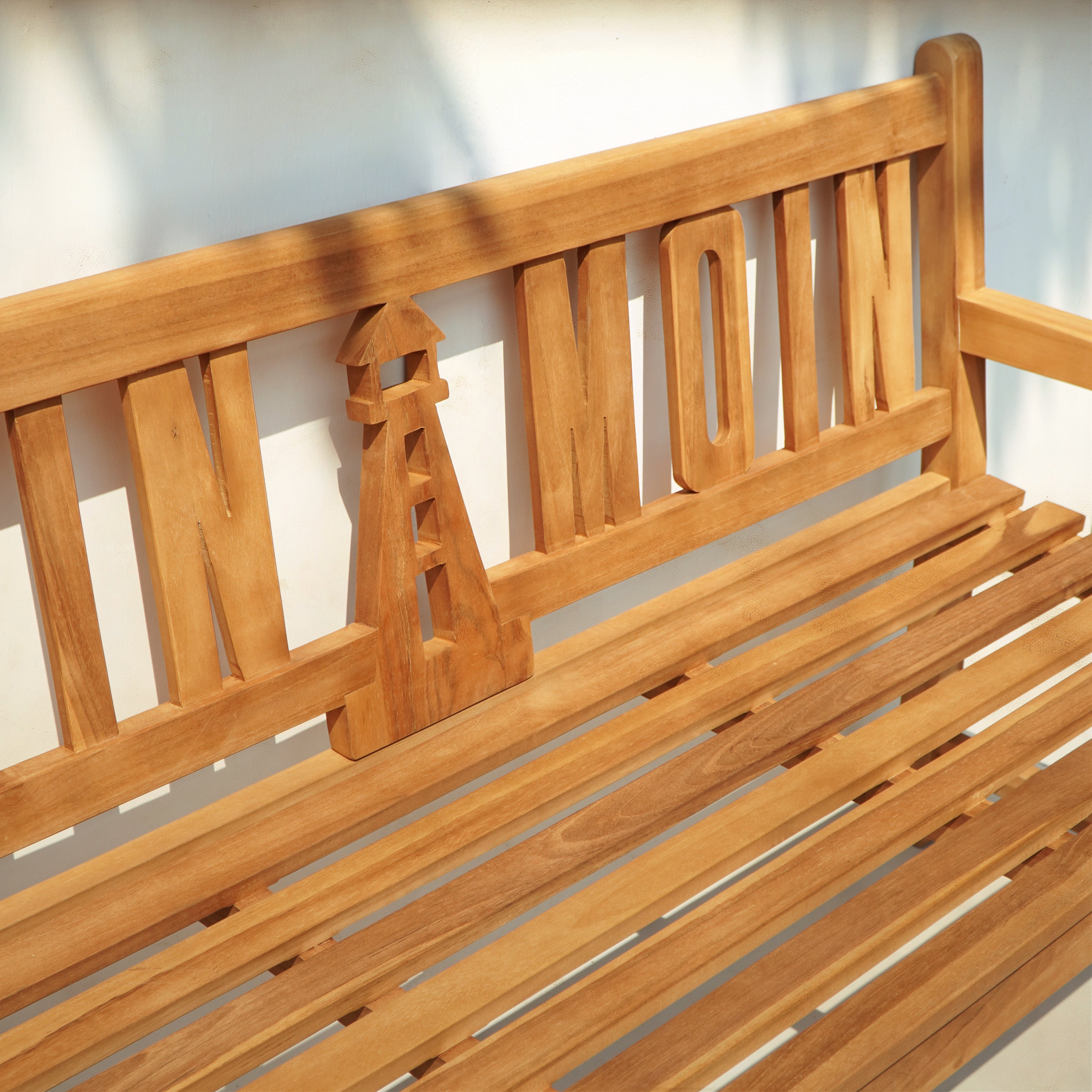 Bank Sitzbank MOIN MOIN Gartenbank Teakholz 3-Sitzer von Garden Pleasure