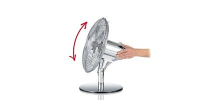 Tischventilator FANCY HOME von Tescoma – Retro Ventilator 35 cm in Chrom