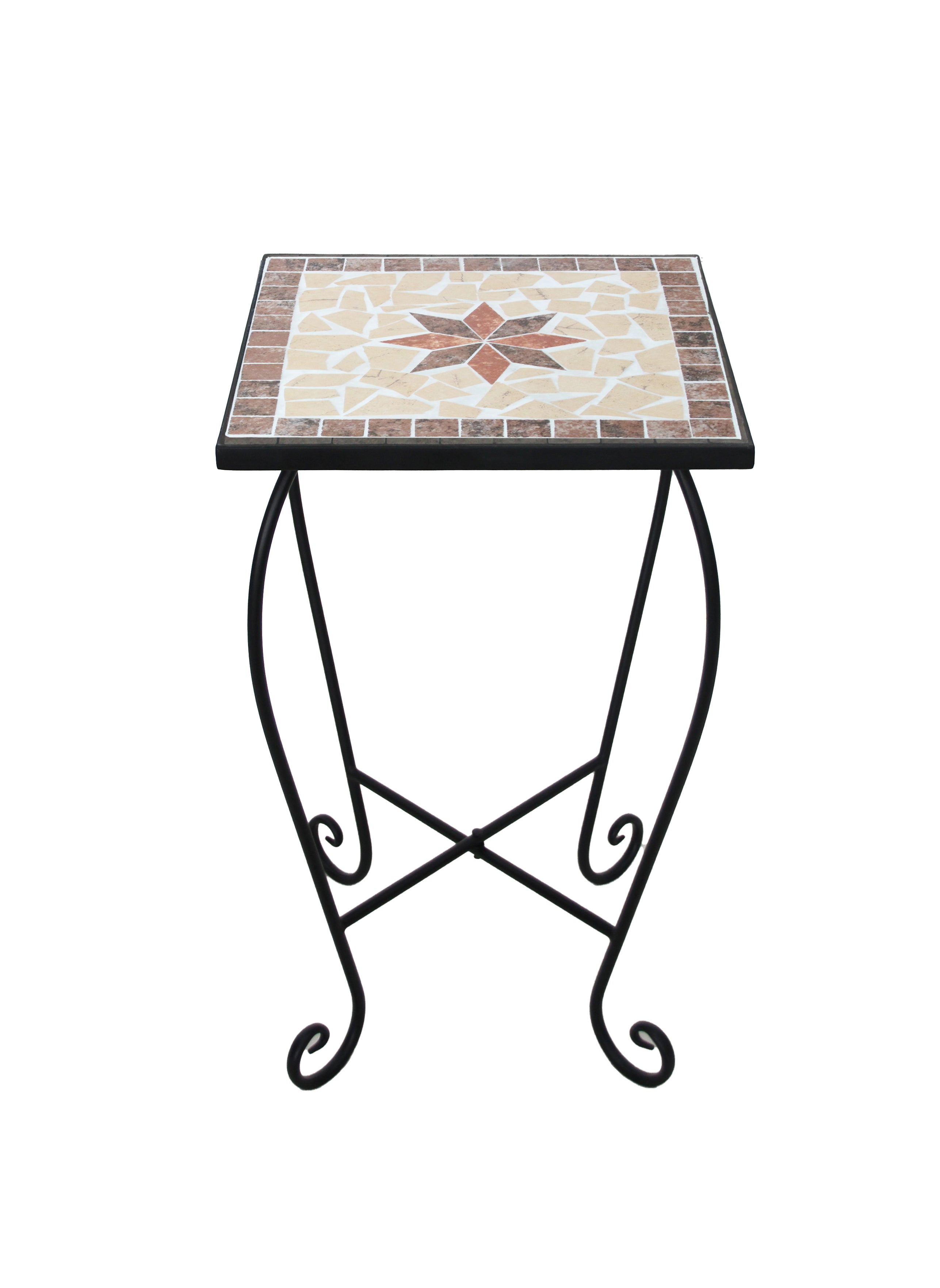 Blumenhocker Pflanzhocker KOLUMBOS Beistelltisch Mosaik 3er-Set von Garden Pleasure