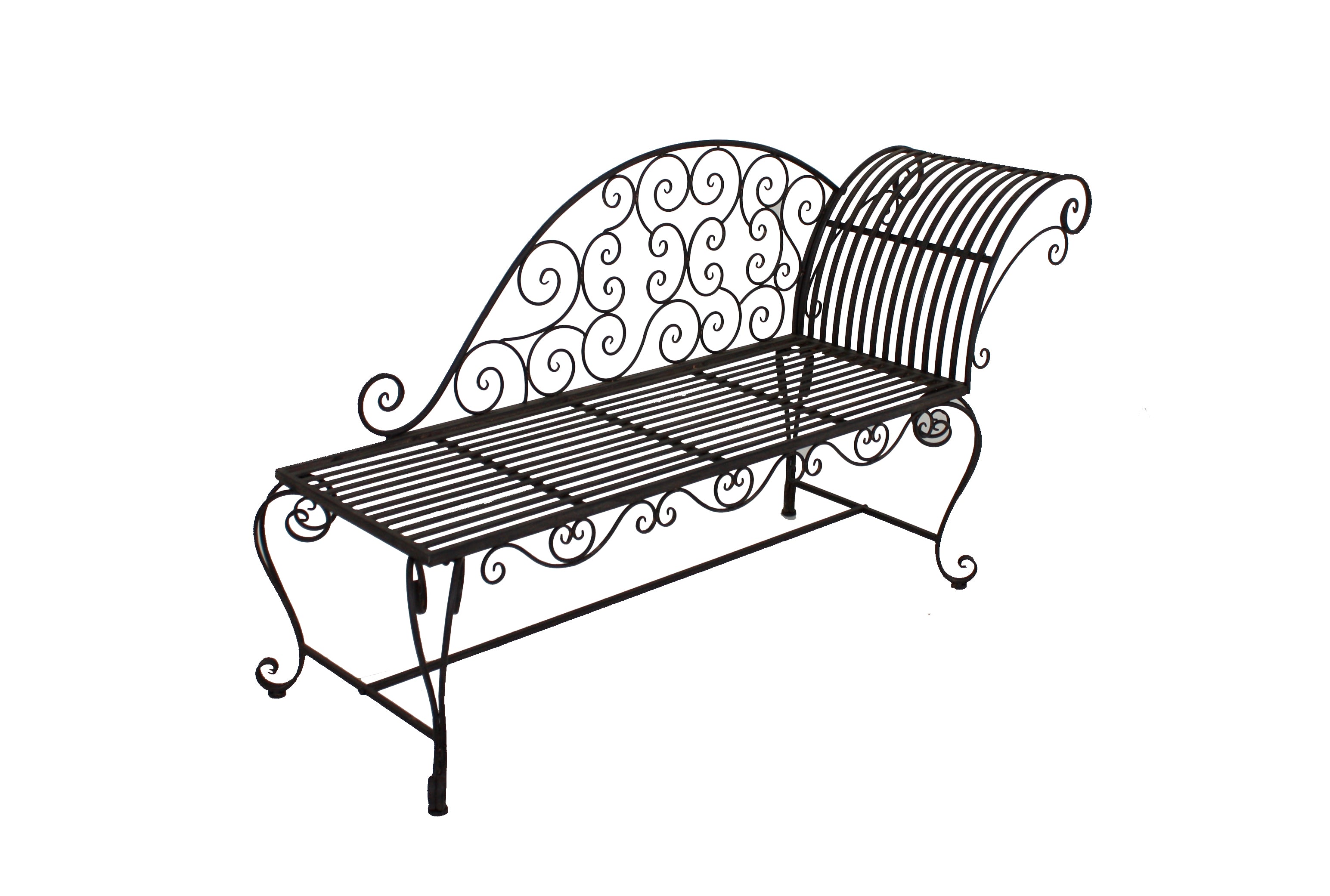 Gartenbank Liegebank LAMINGTON Sitzbank Rostoptik von Garden Pleasure