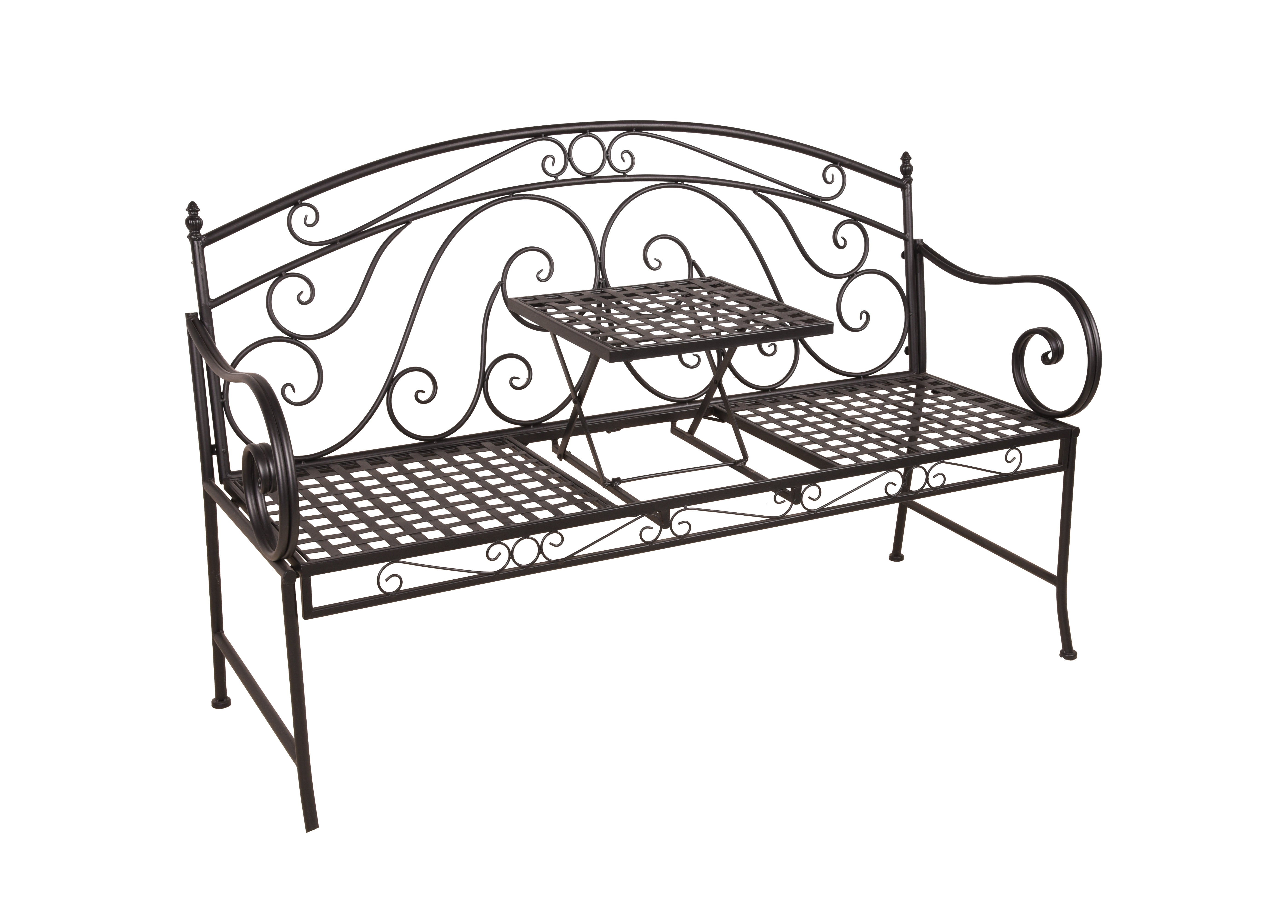 Bank Sitzbank SAKET Gartenbank Klapptisch von Garden Pleasure