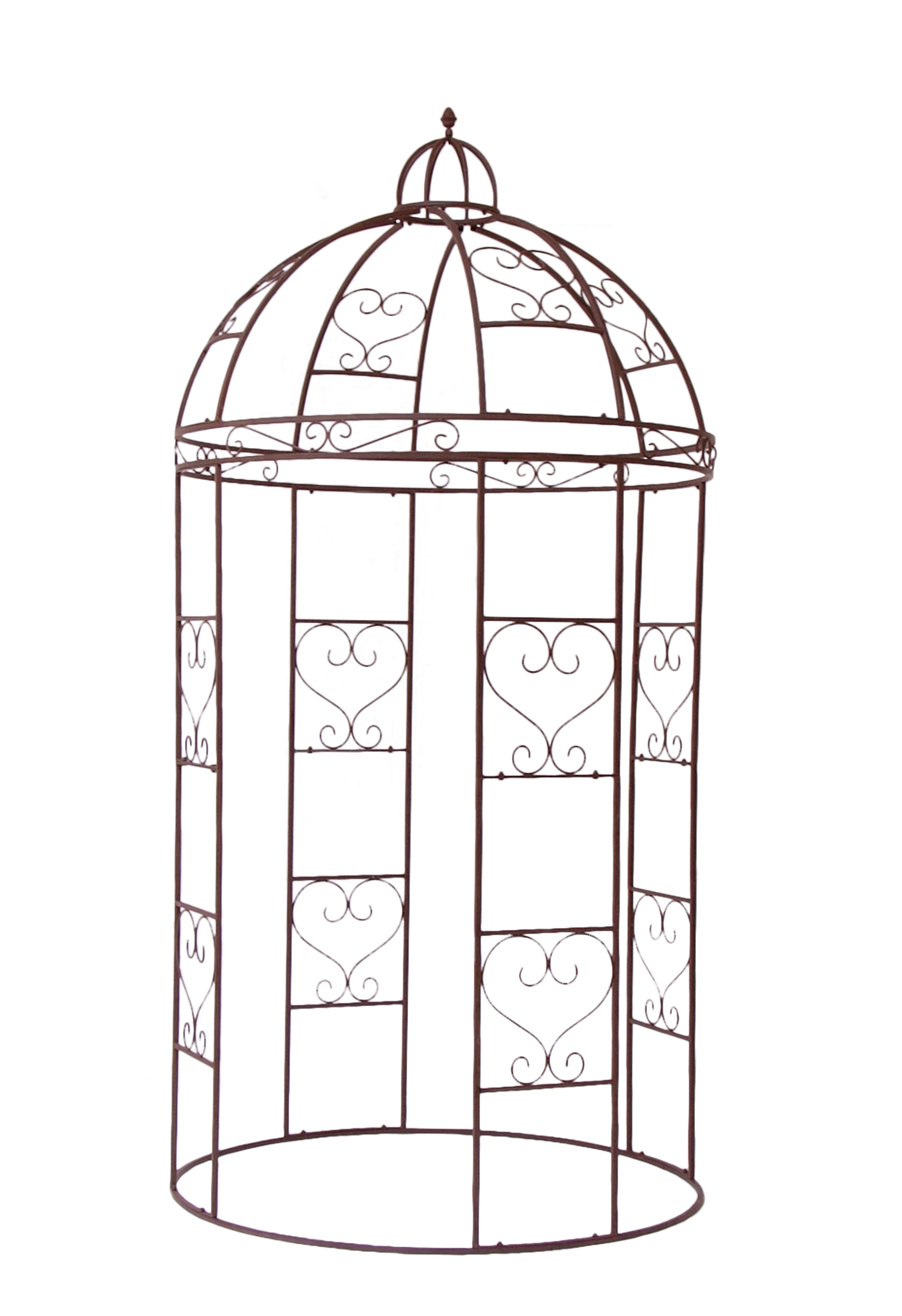 Deko-Pavillon Rosenbogen ÄTNA Rankhilfe Rostoptik von Garden Pleasure