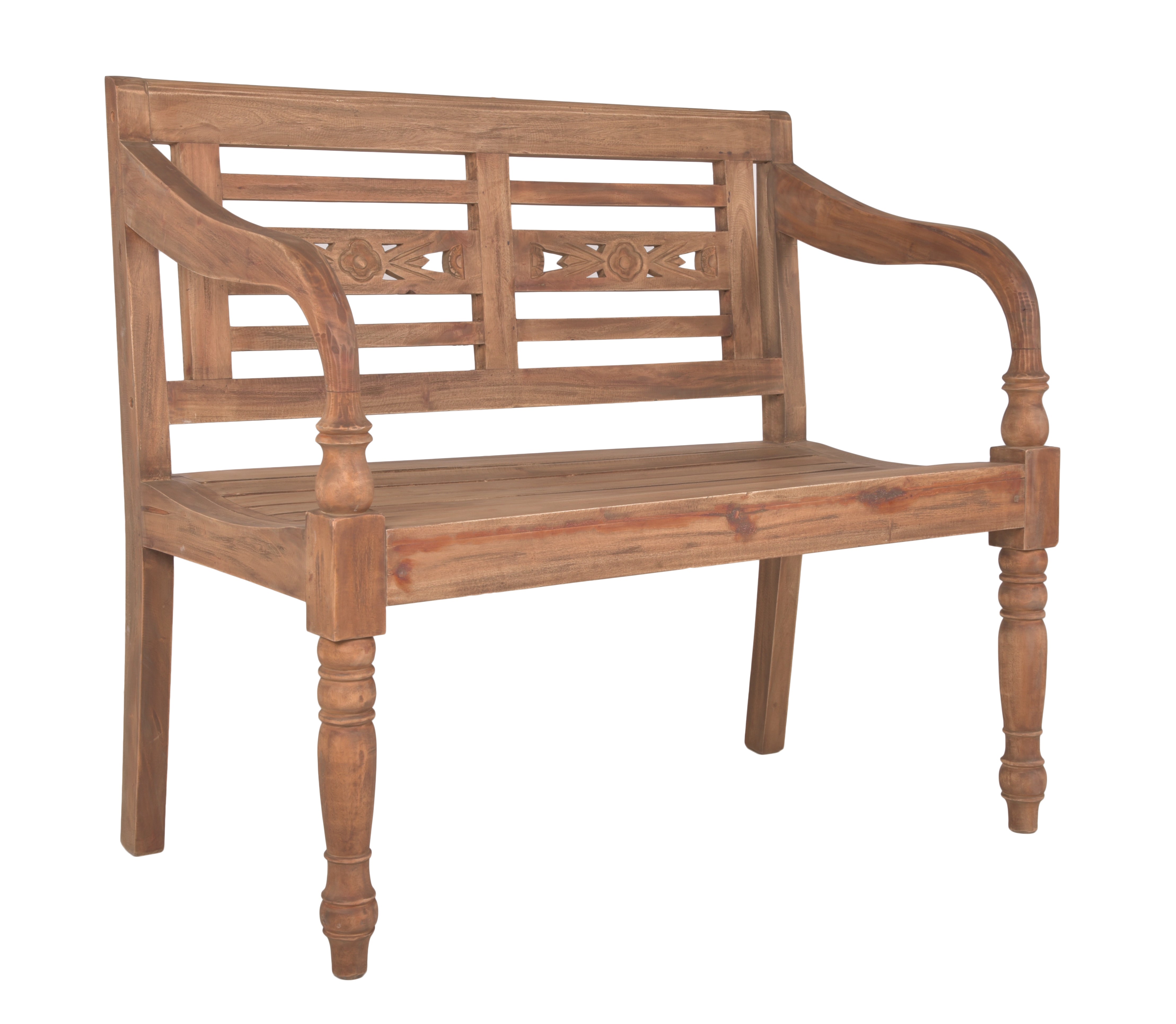 Bank Sitzbank MOYO Gartenbank Mahagoni Natur-Antik von Garden Pleasure