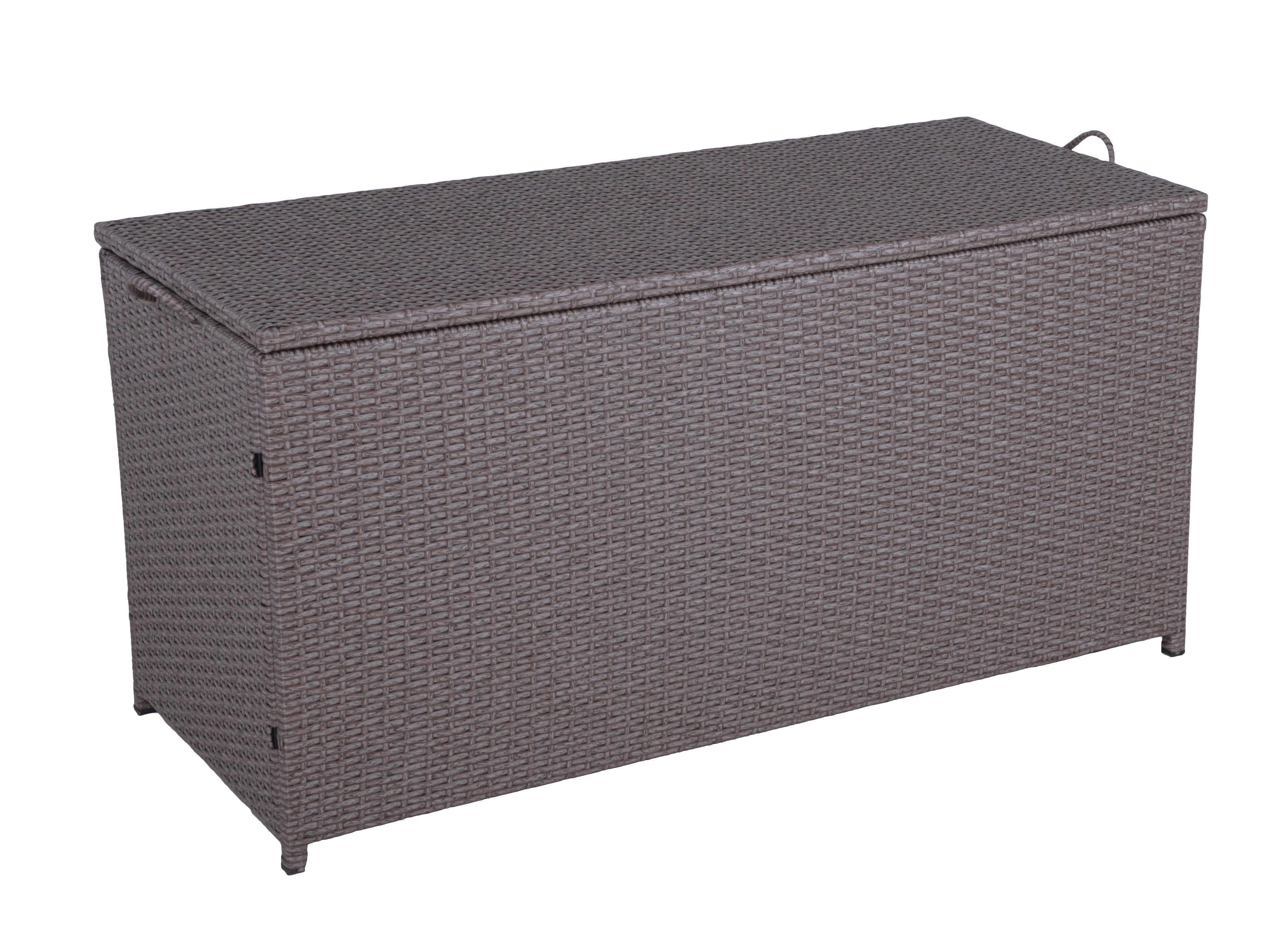 Gartentruhe Kissenbox PATRAS Auflagenbox Polyrattan braun von Garden Pleasure