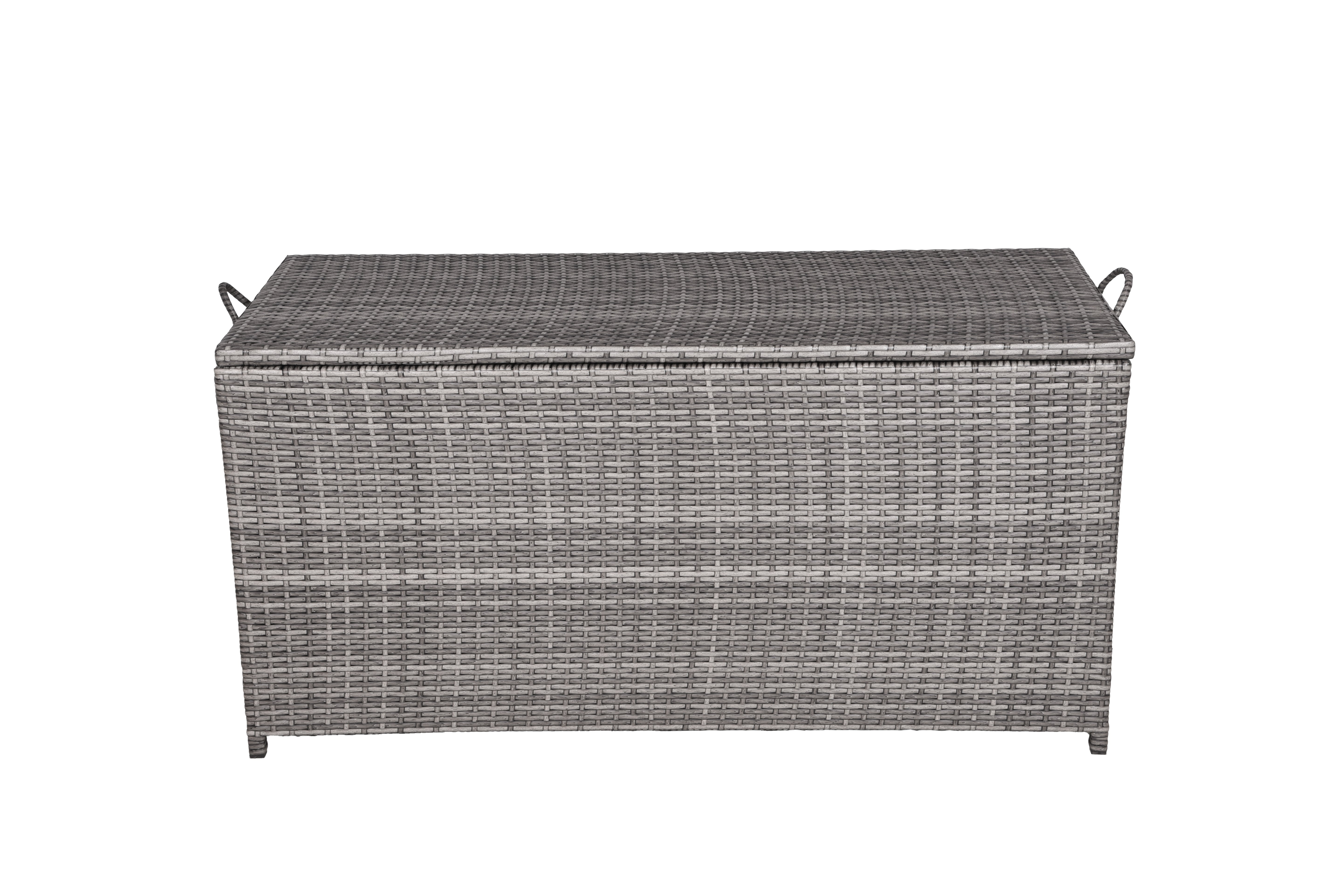Auflagenbox Kissenbox PATRAS Gartentruhe Polyrattan Grau von Garden Pleasure