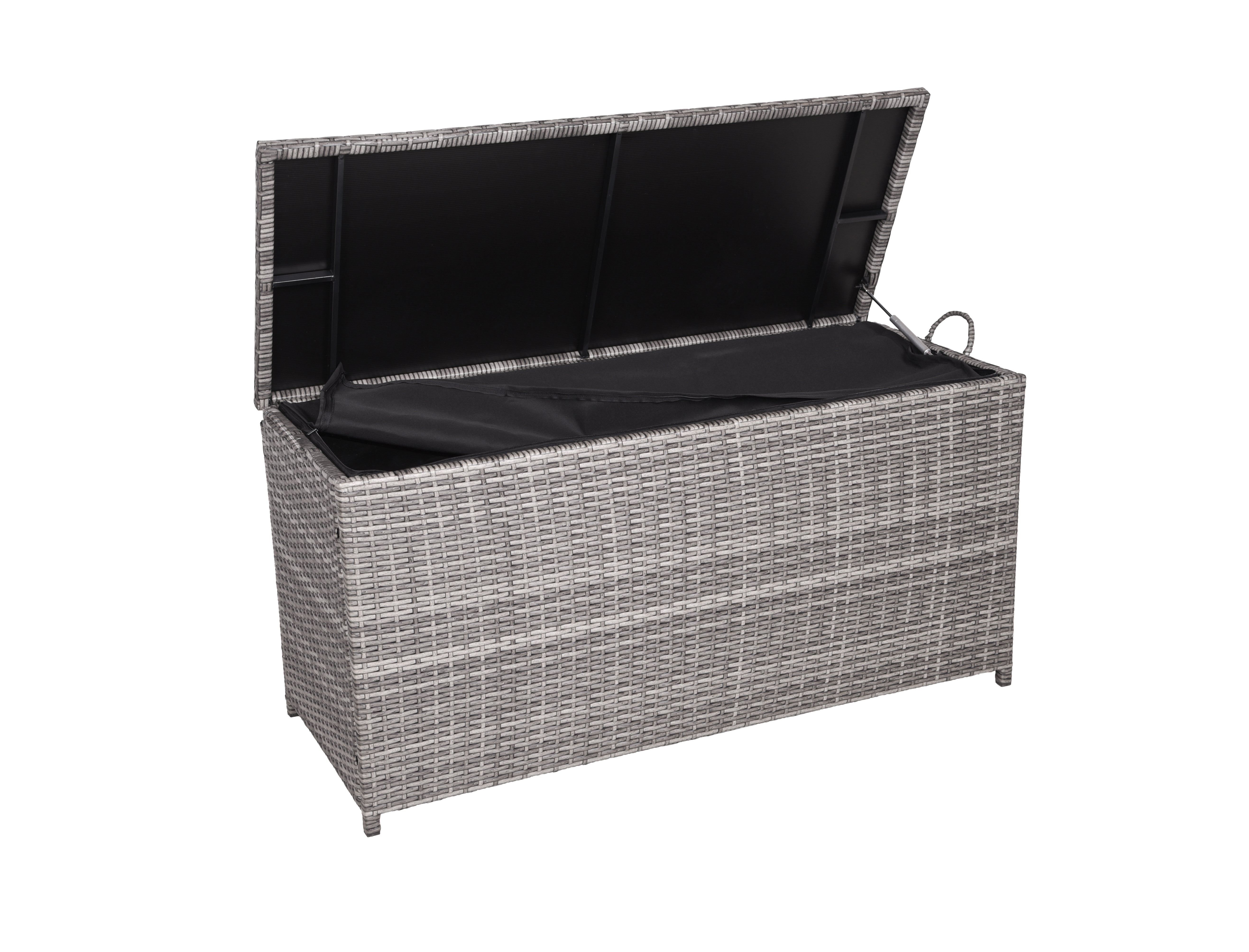 Auflagenbox Kissenbox PATRAS Gartentruhe Polyrattan Grau von Garden Pleasure