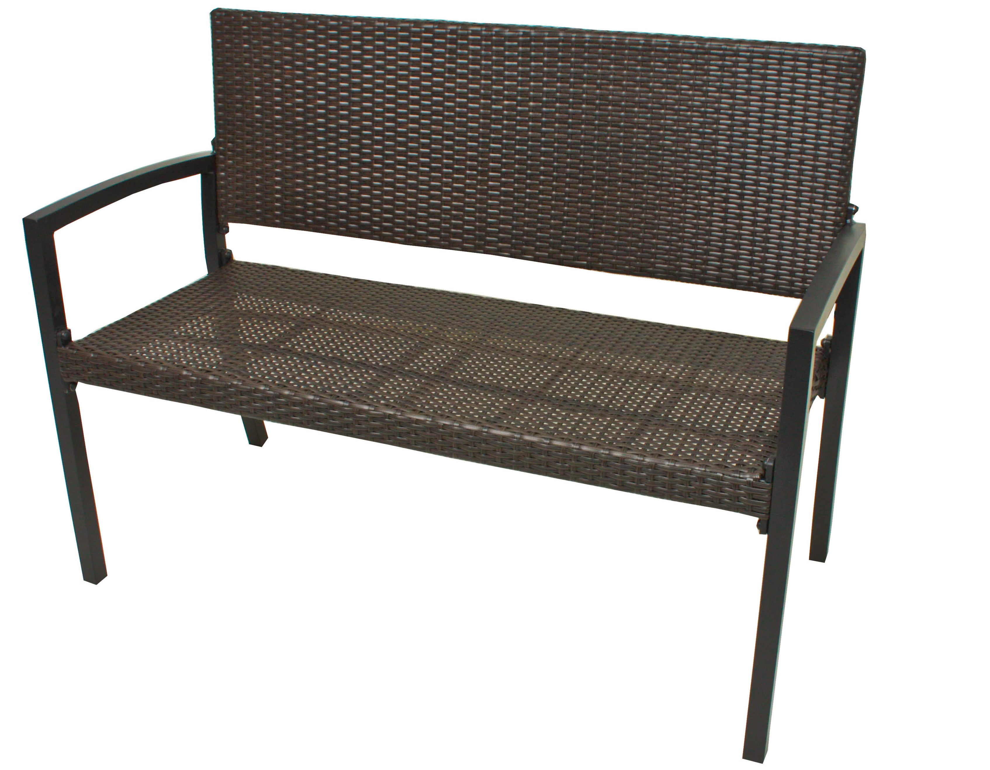 Gartenbank Parkbank SANREMO 2-Sitzer Sitzbank Polyrattan leicht von Garden Pleasure