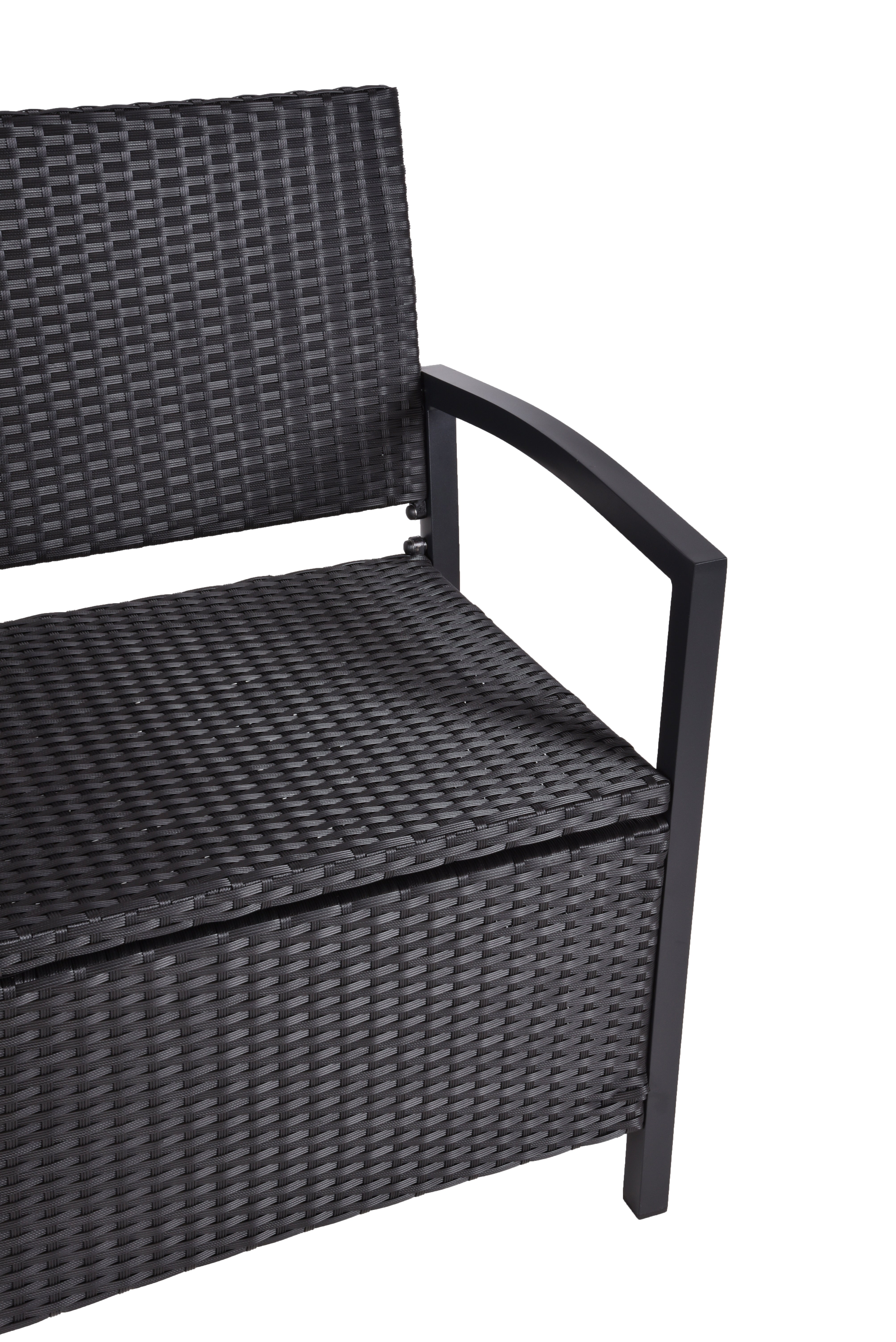 Gartenbank Truhenbank FERRARA Sitzbank mit Ablagefach Polyrattan von Garden Pleasure