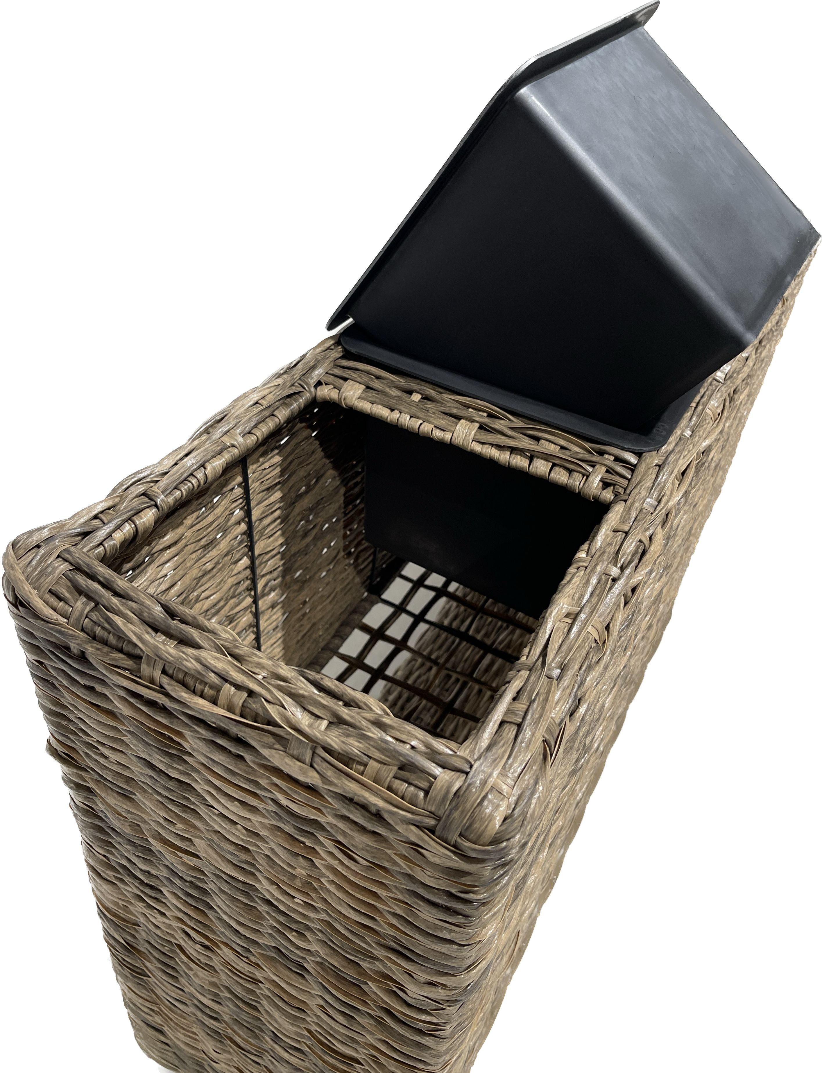 Pflanzkasten Blumenkasten MELISSA Hochbeet Polyrattan anisbraun von Garden Pleasure