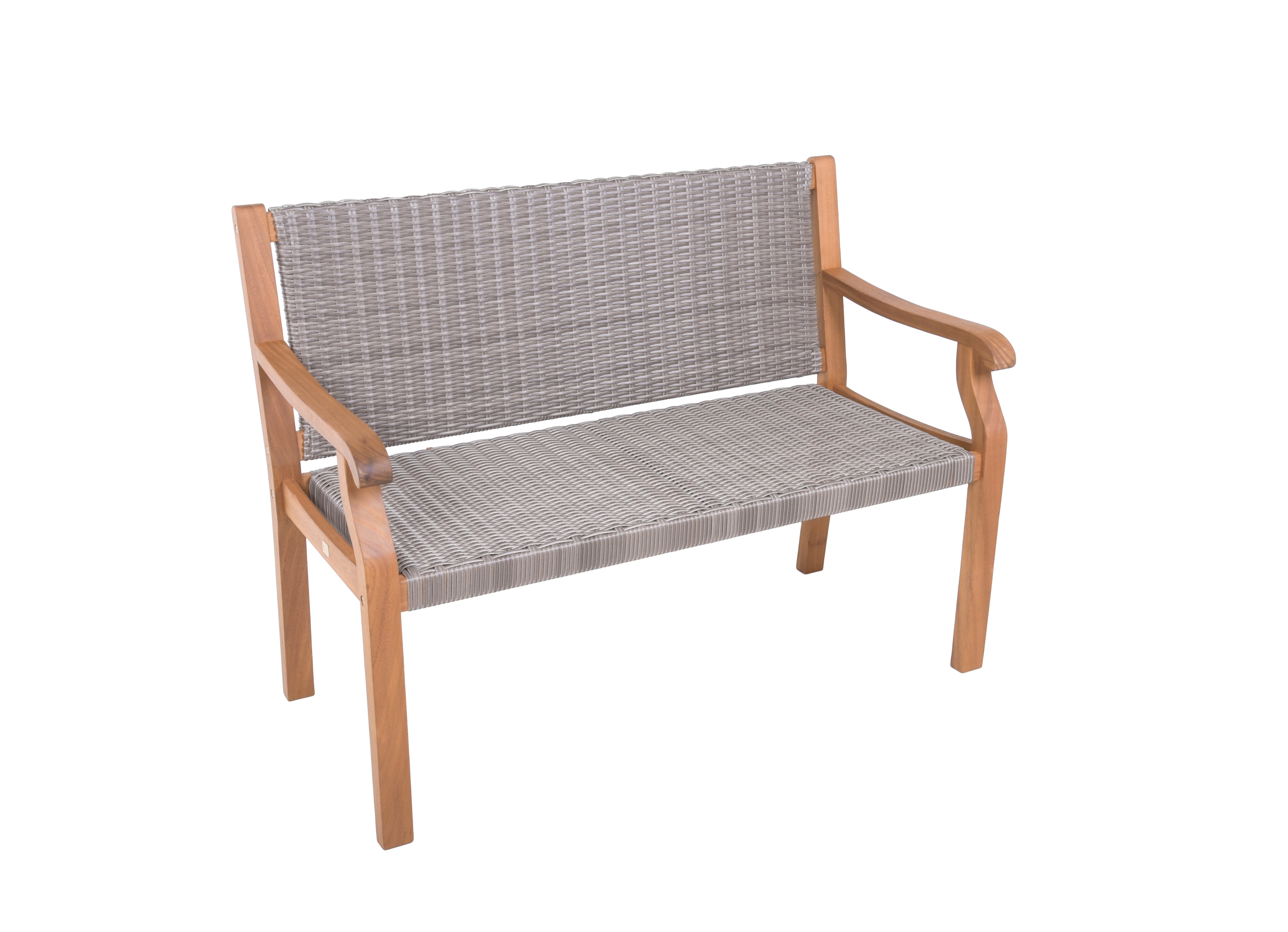 Bank Sitzbank ROSARIO Gartenbank Polyrattan Eukalyptus von Garden Pleasure