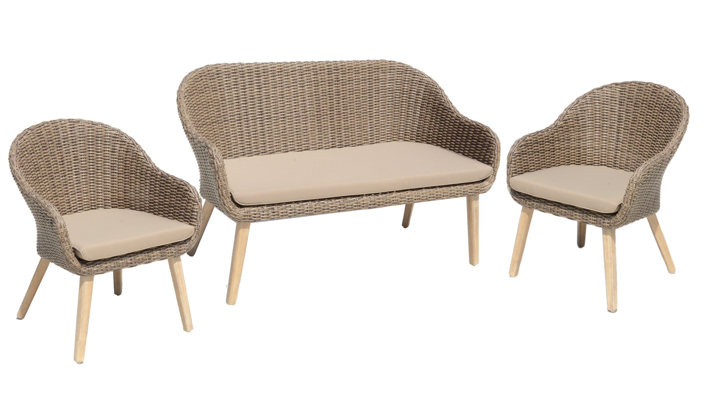 Sofa Loungeset FSC Gartenlounge Outdoor-Set robust pflegeleicht Outdoor von Garden Pleasure