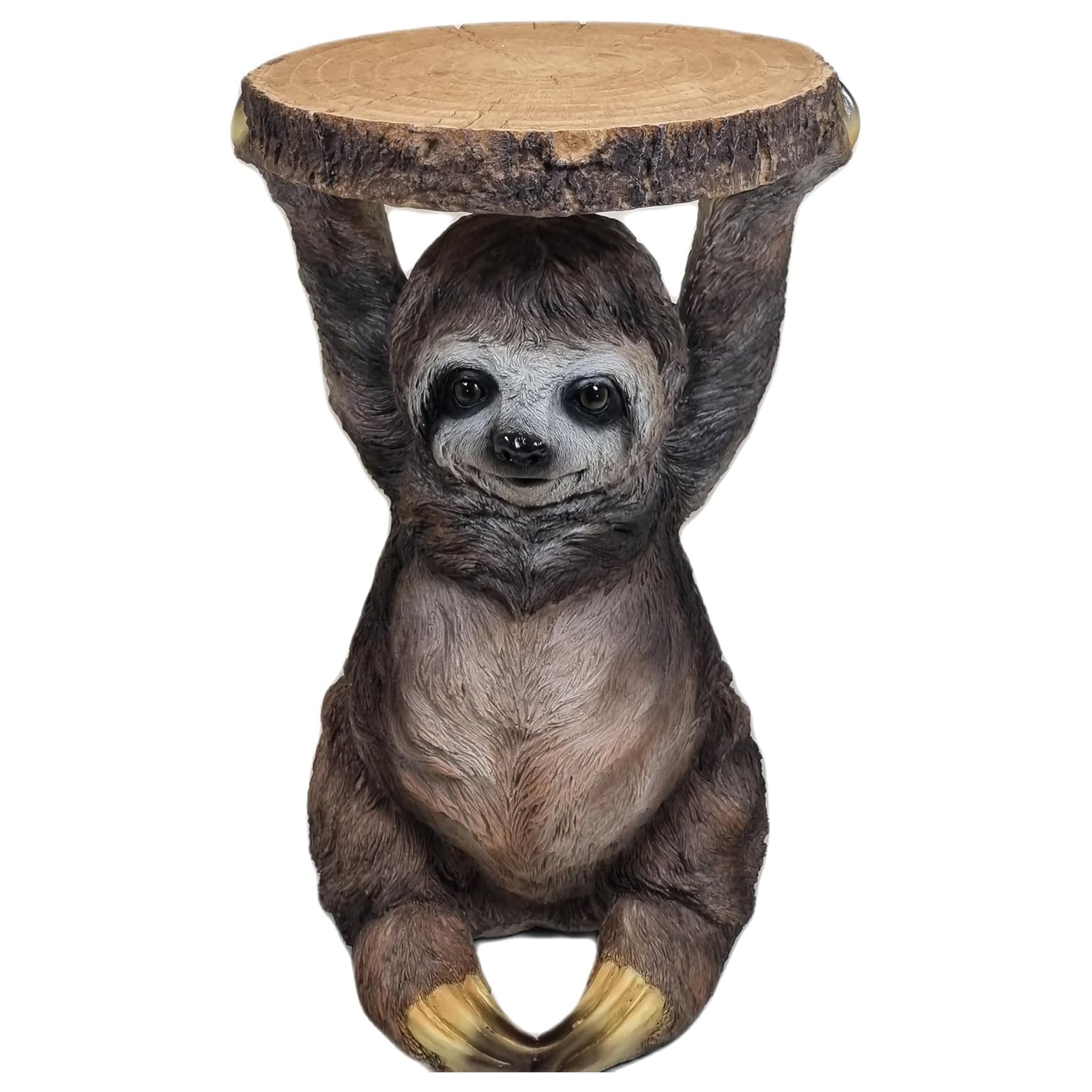 Faultier Dekofigur Beistelltisch wetterfest aus Polyresin