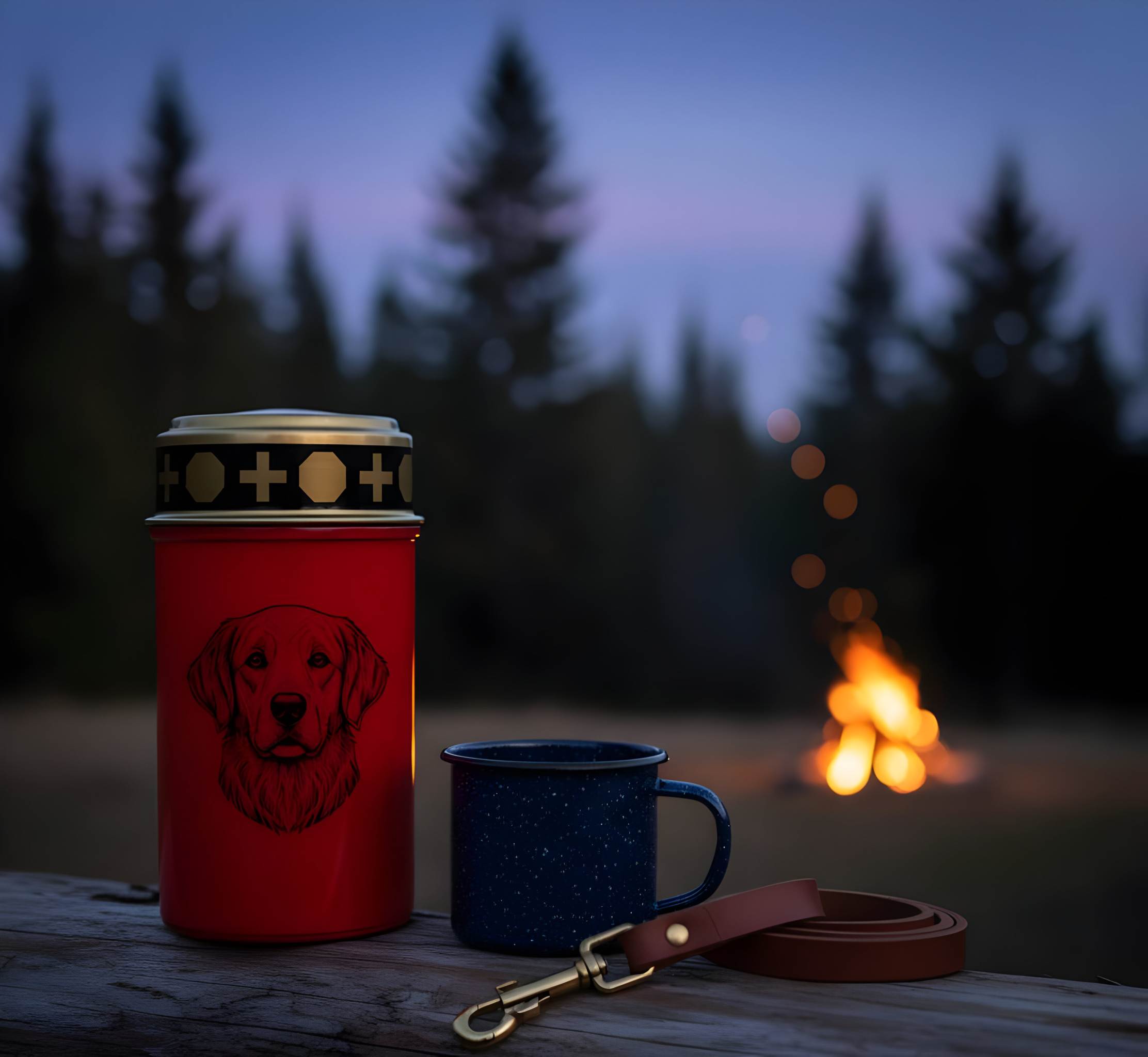 LED Grablicht Hund Grablicht LED mit 2 LR14 Batterien Grabschmuck Hund in Rot oder Weiß, verschiedene Motive zur Auswahl