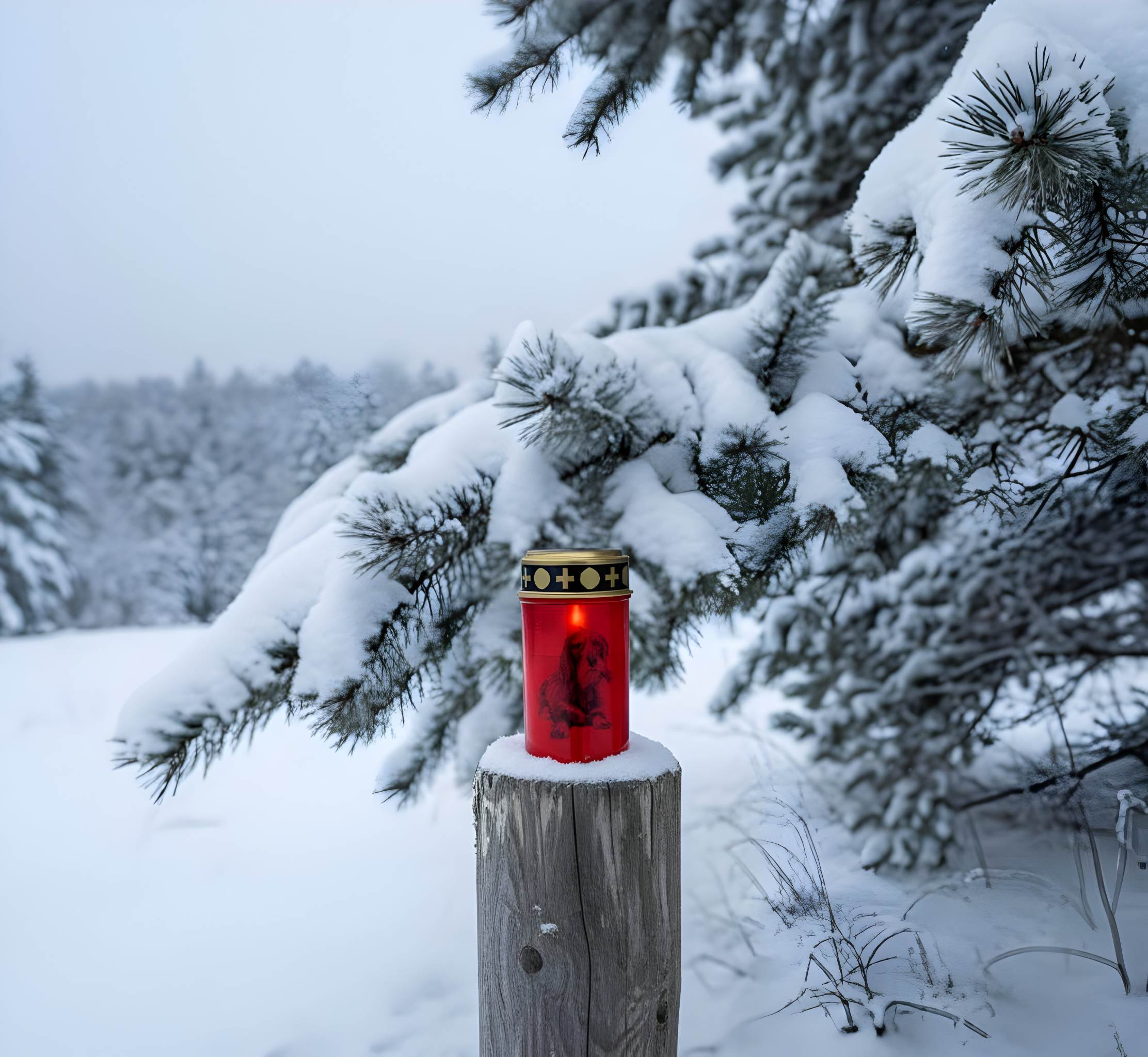 LED Grablicht Hund Grablicht LED mit 2 LR14 Batterien Grabschmuck Hund in Rot oder Weiß, verschiedene Motive zur Auswahl