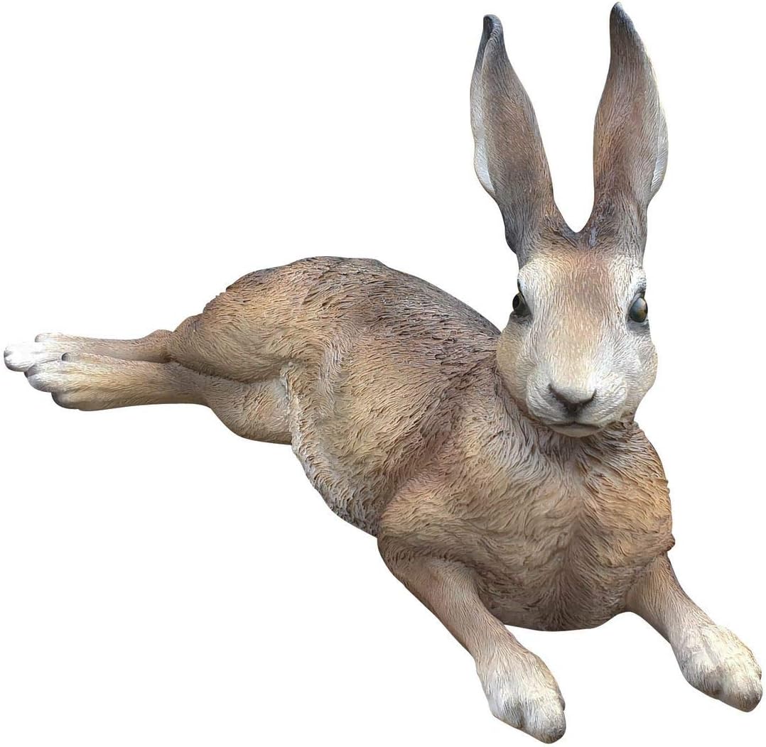Hasenfigur Hase Figur liegend „Uwe“ Deko Osterhase Gartendeko wetterfest Indoor Outdoor Hase Statue Deko Hase Osterdeko Hase
