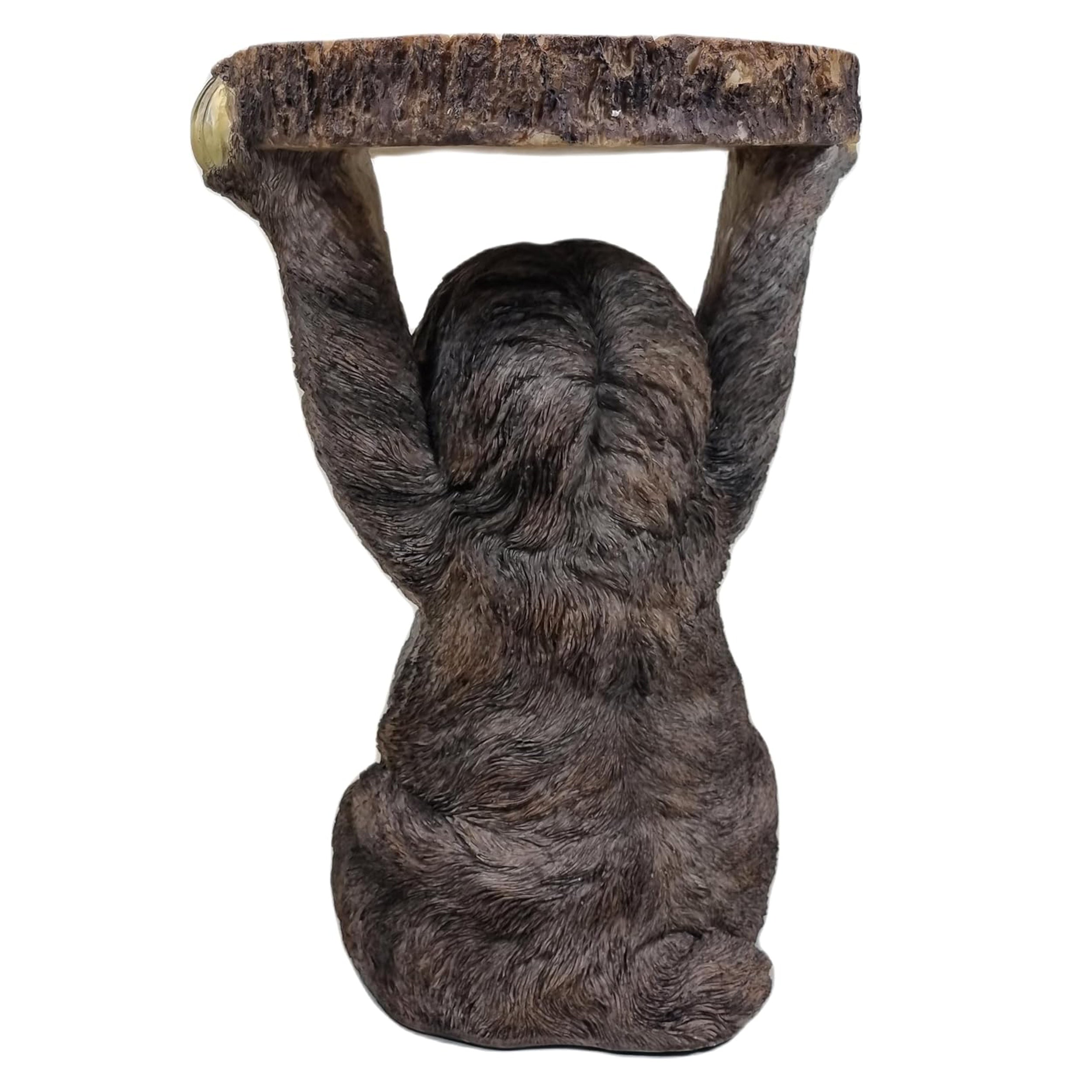 Faultier Dekofigur Beistelltisch wetterfest aus Polyresin