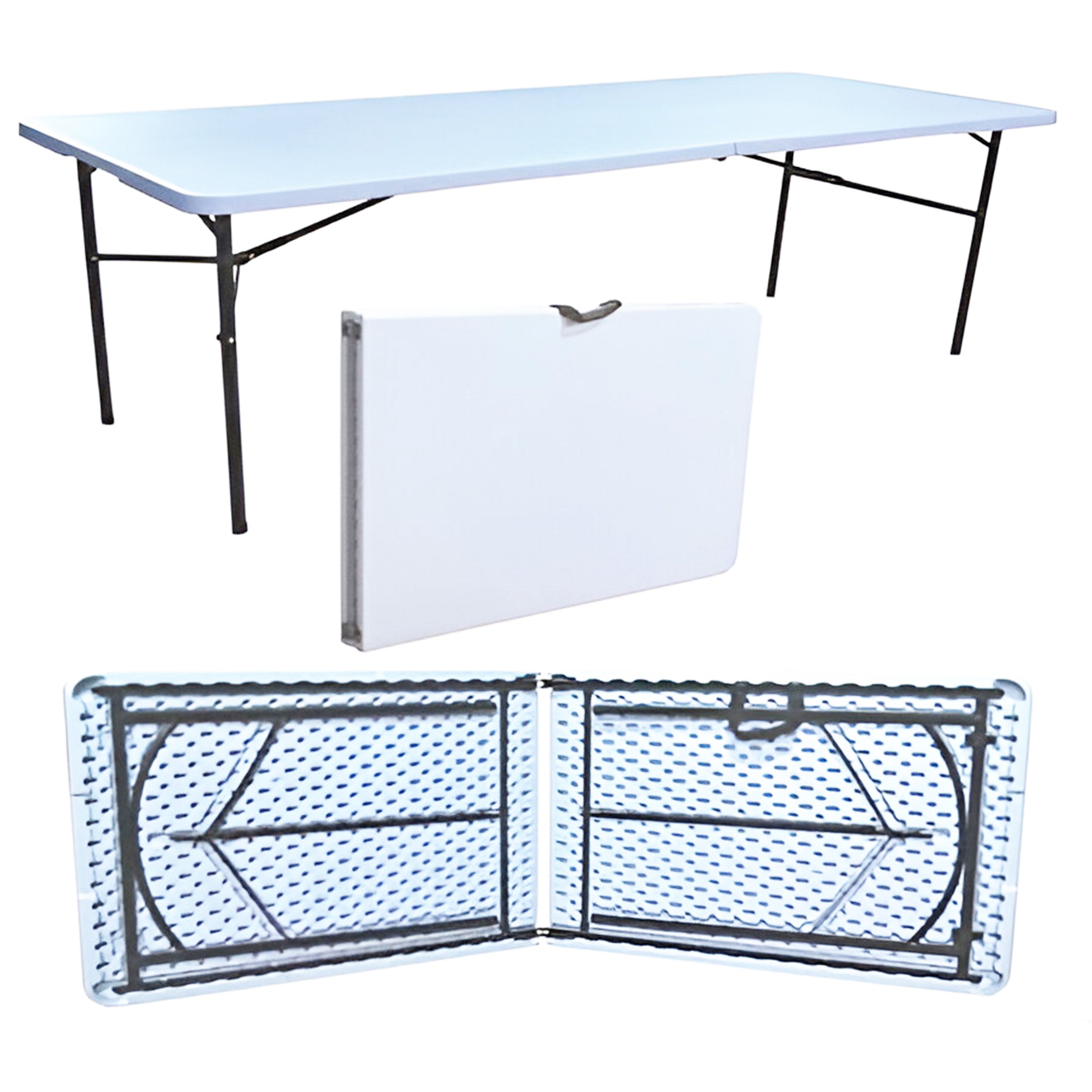 Biertisch Koffer Klapptisch Kunststoff 180 cm Gartentisch klappbar für Haus und Garten