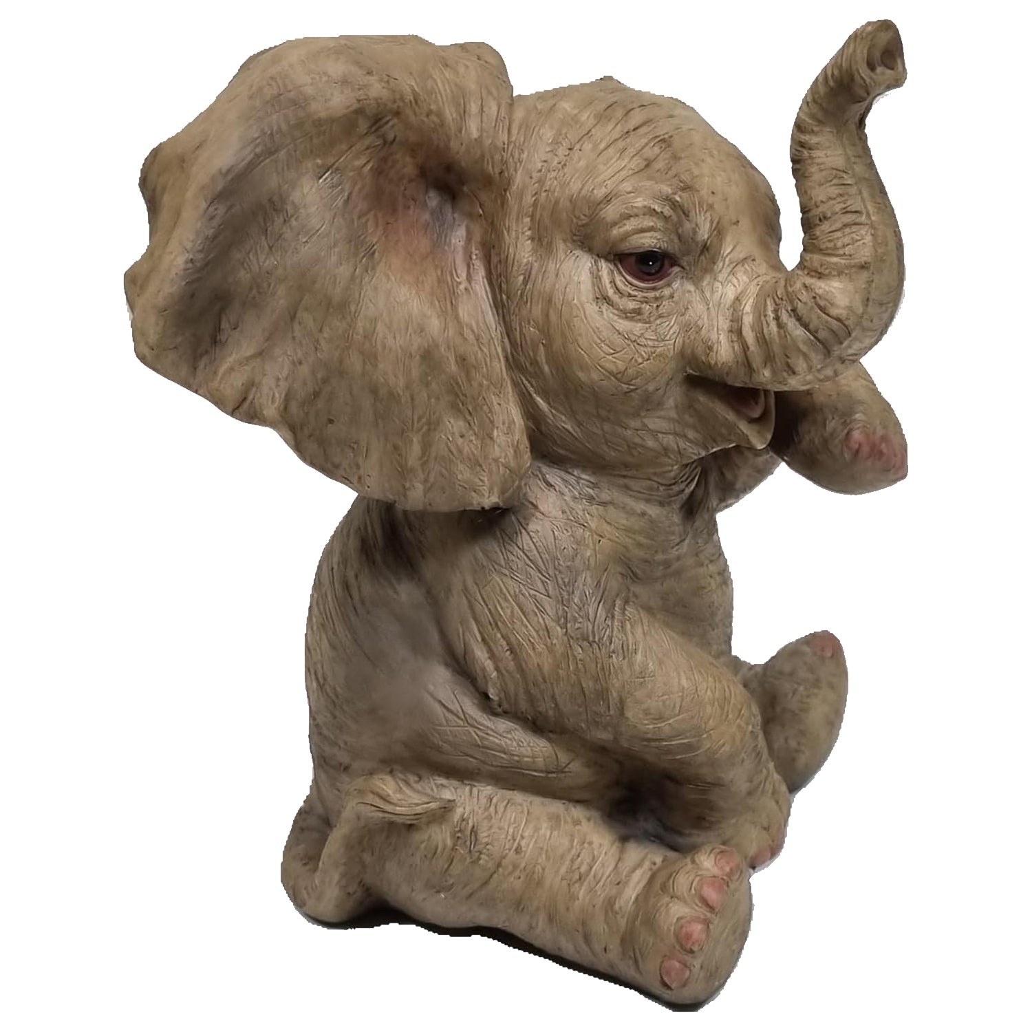 Elefant Elefantenfigur Glückselefant sitzend Tierfigur Dekofigur Gartenfigur