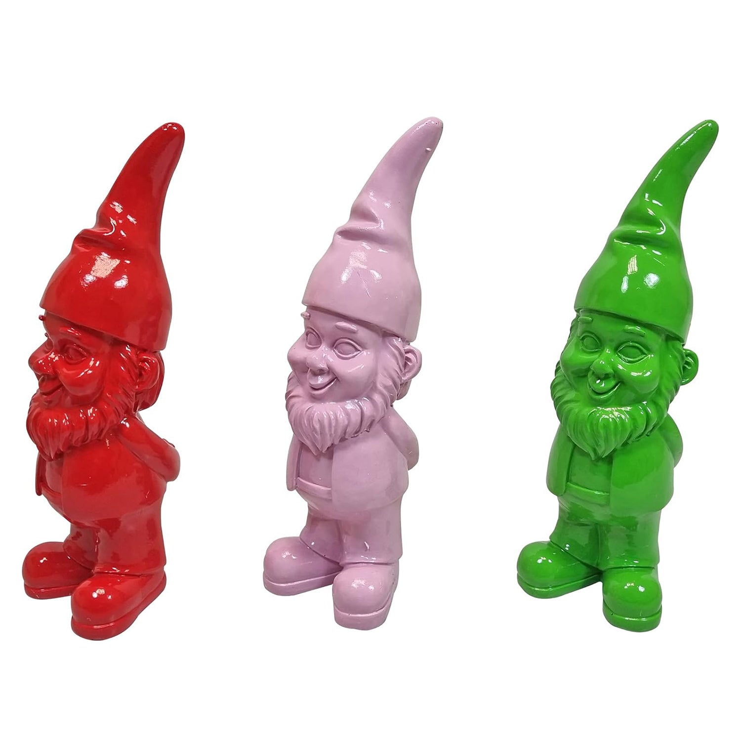 Zwerg Zwergfigur Wichtel Gartenfigur Dekofigur 3er Set