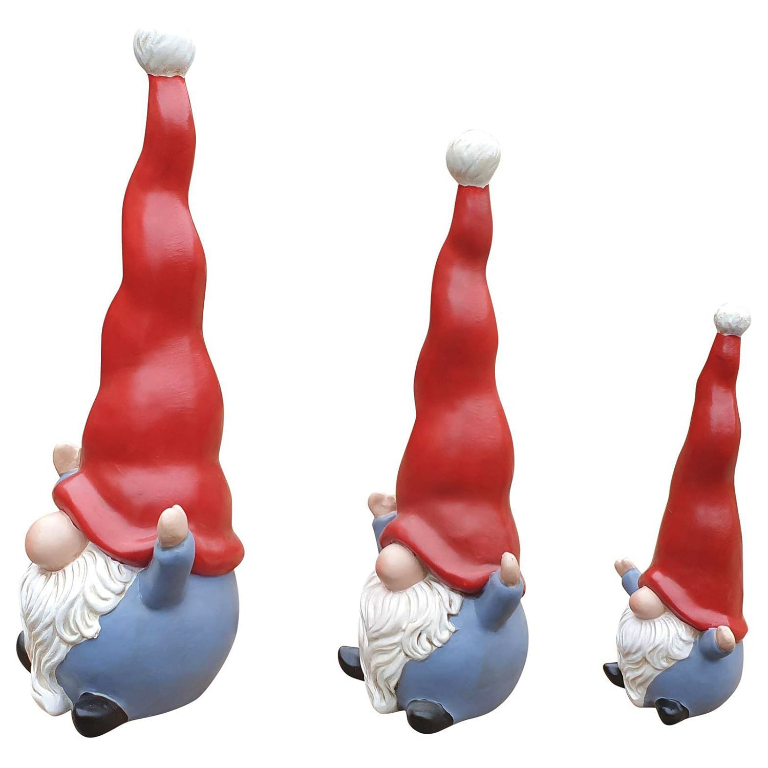 Wichtel 3er Set lustige Weihnachtsdekoration Weihnachtsfigur Dekofigur