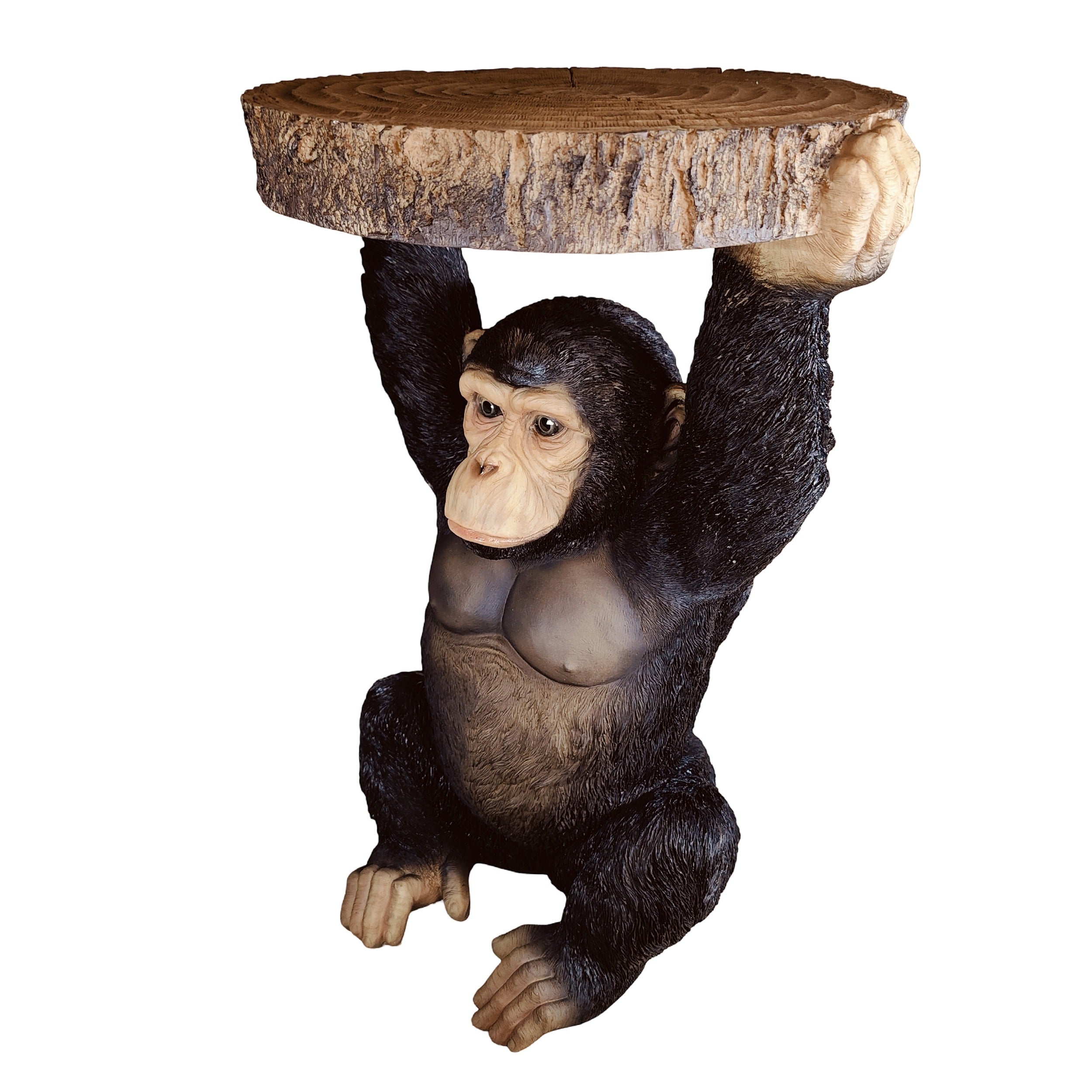 Beistelltisch Tiere Affe Figur als Telefontisch klein Beistelltisch Design für Garten Terrasse Balkon und Wohnbereich