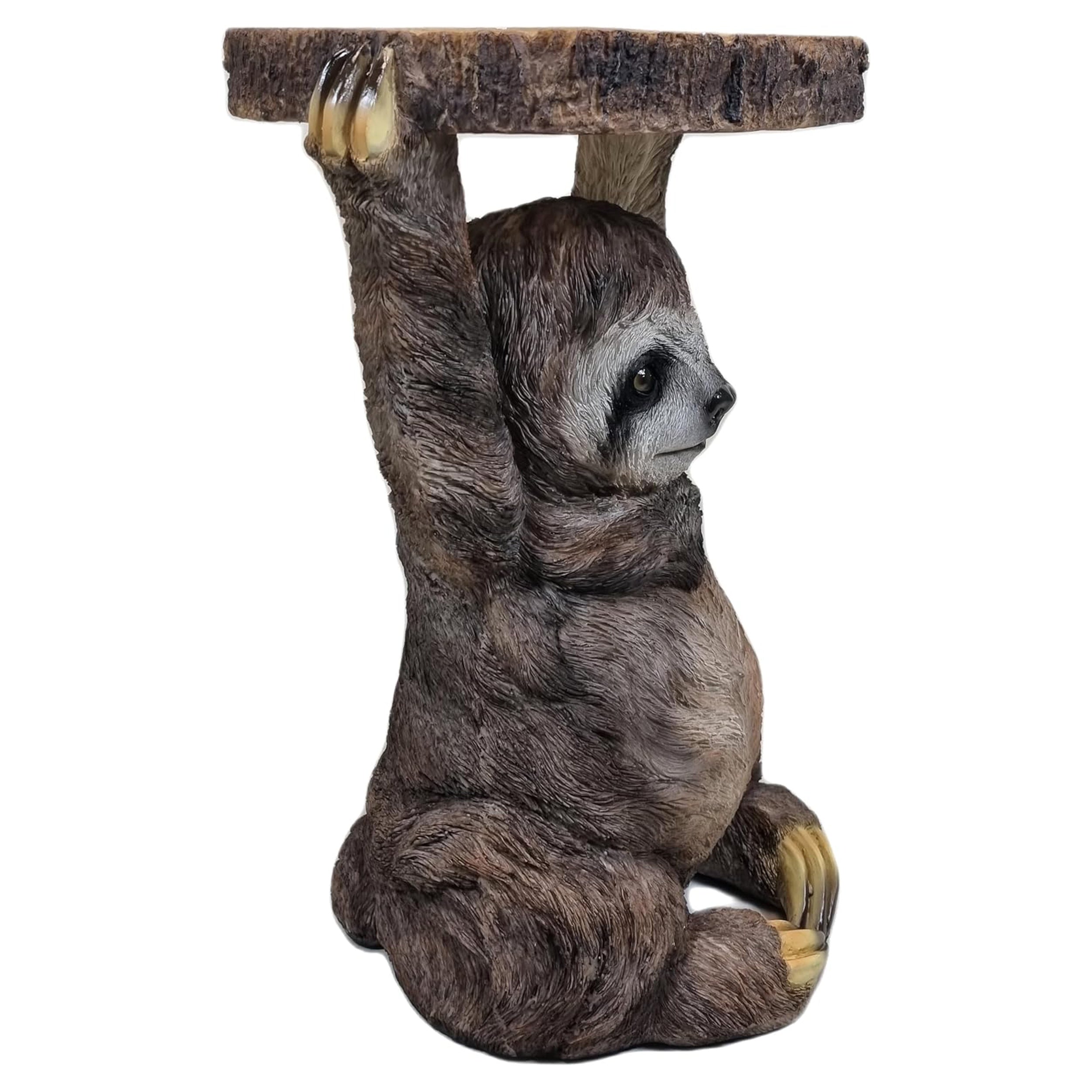 Faultier Dekofigur Beistelltisch wetterfest aus Polyresin