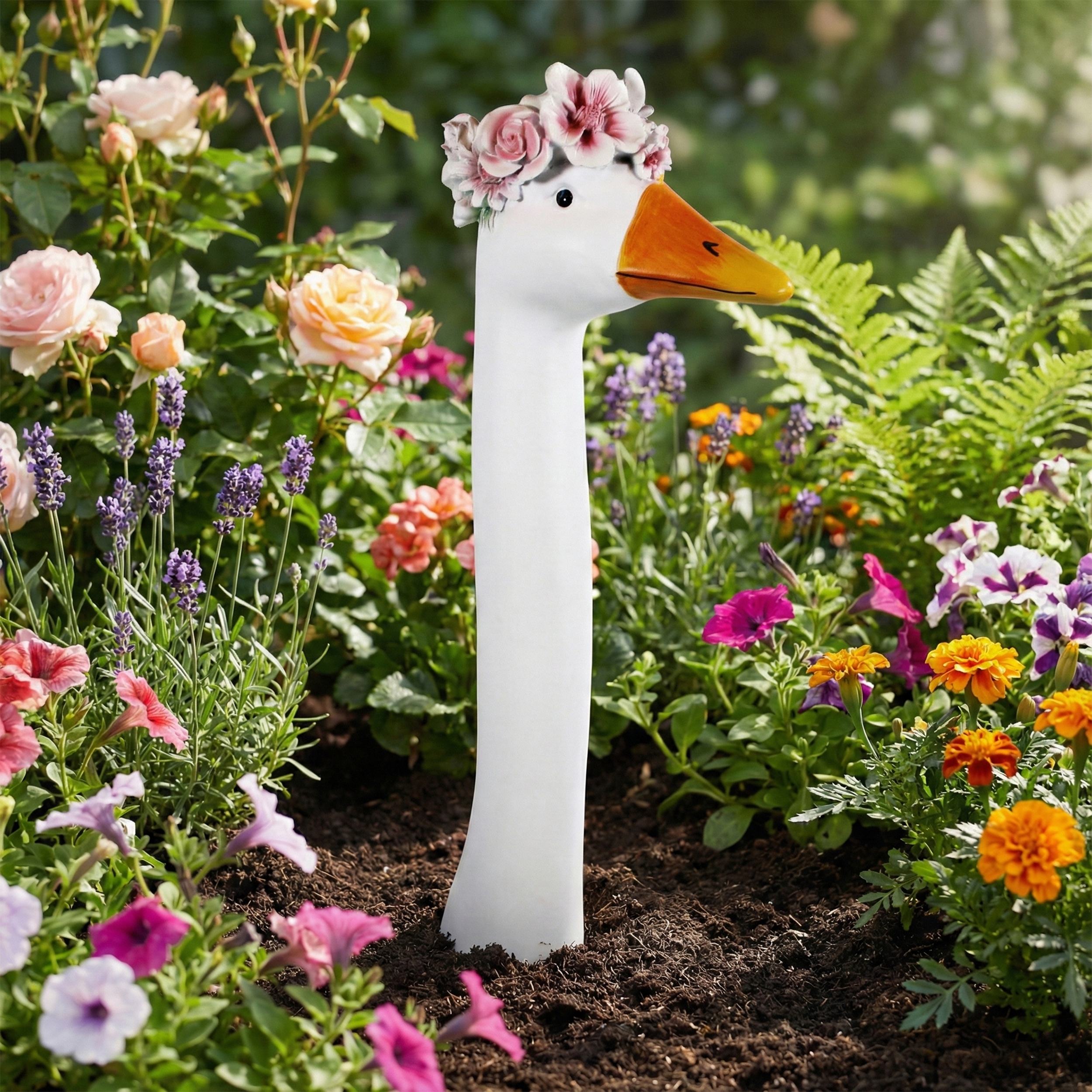 Gans Figur Dekofigur Gans Gänsehals