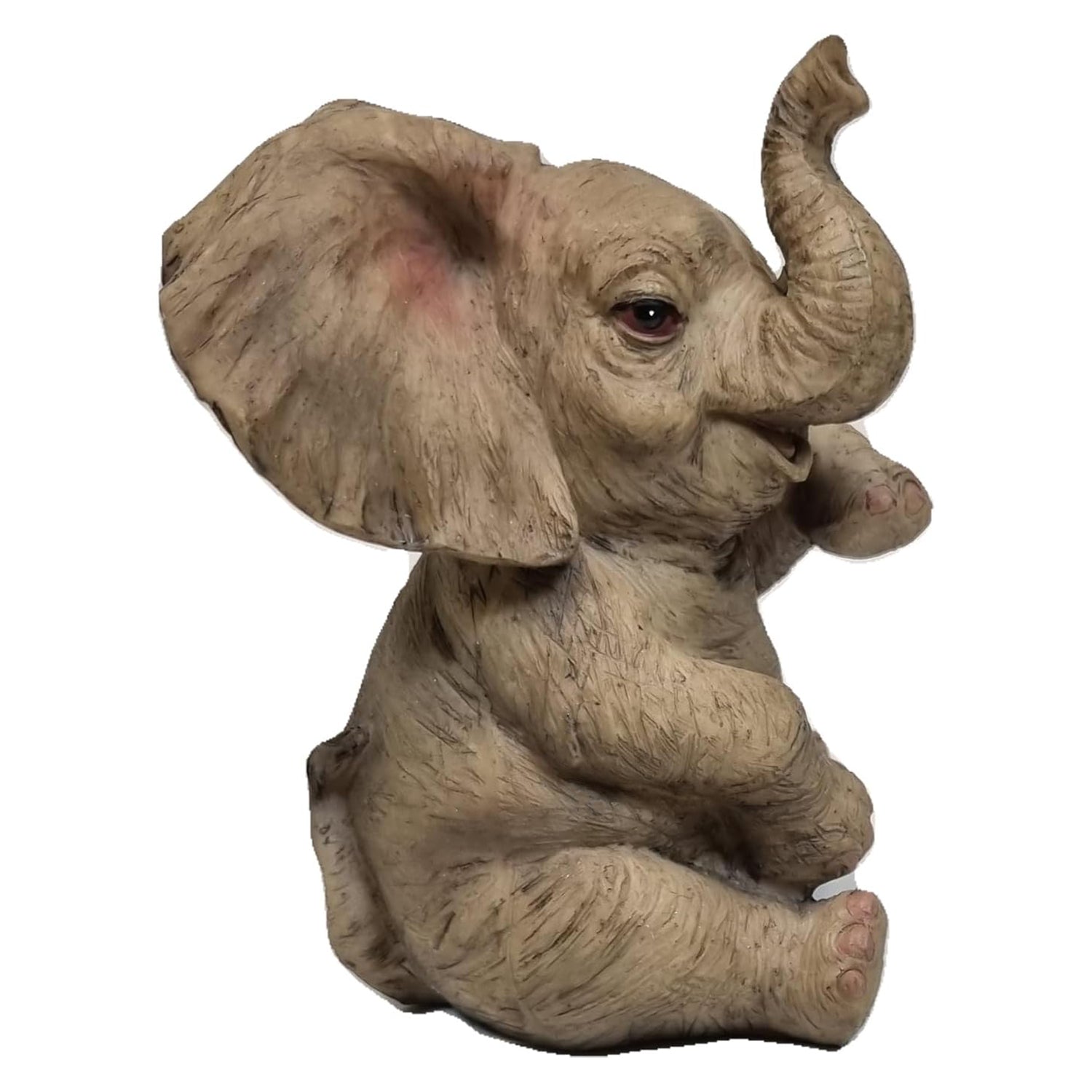 Glückselefant Dekofigur aus Polyresin für Innen und Außen