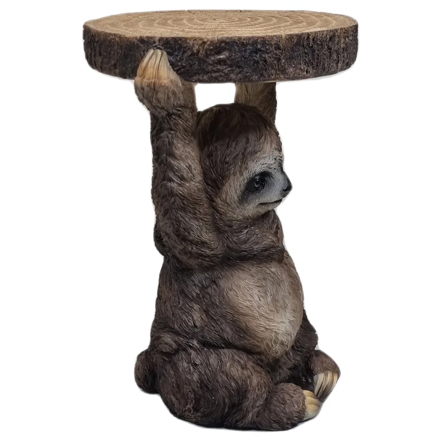 Beistelltisch Outdoor und Indoor | Faultier Tisch Faultier Deko Beistelltisch für Pflanzen | Faultier Figuren