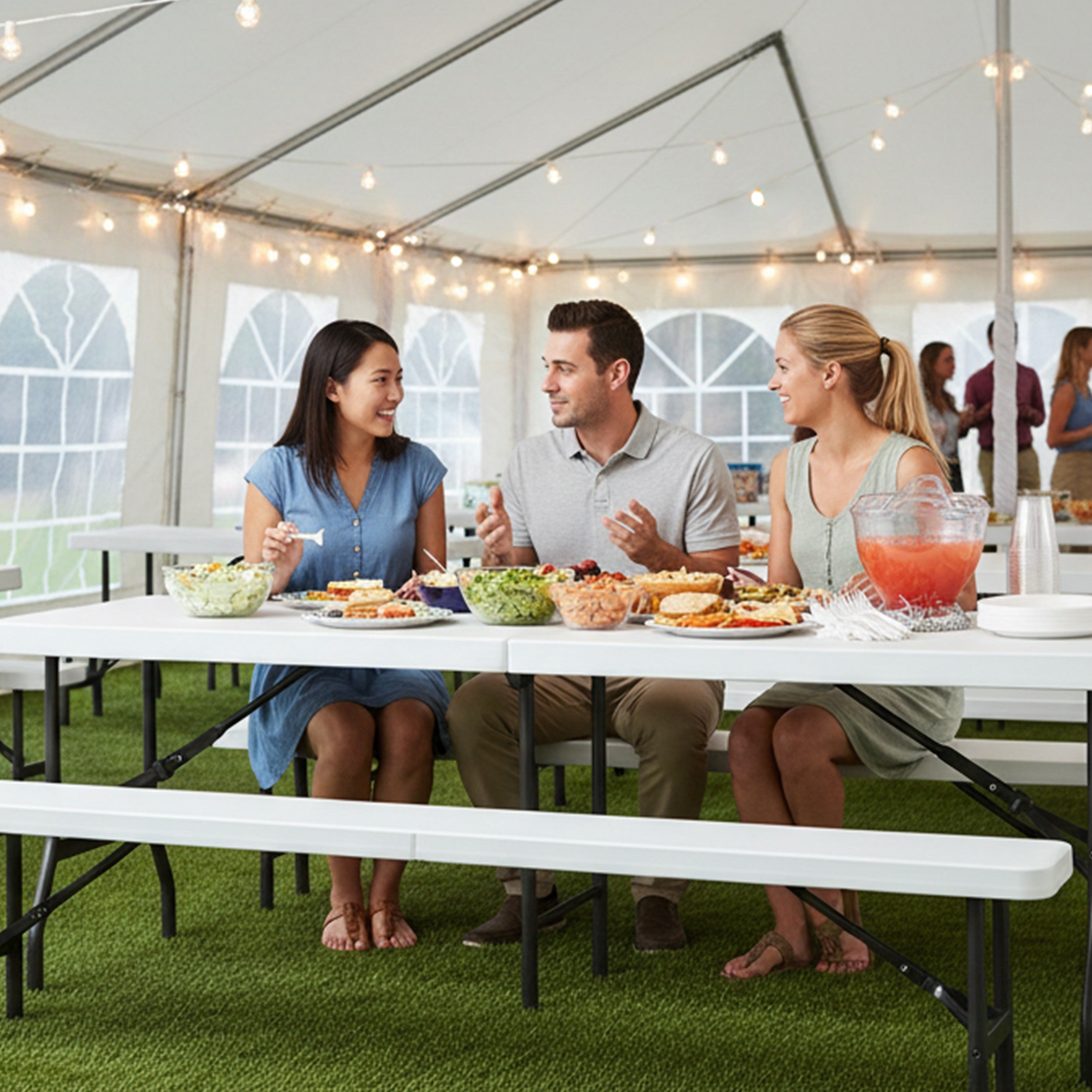 Bierbank klappbar Koffer Klappbank für Garten und Veranstaltungen