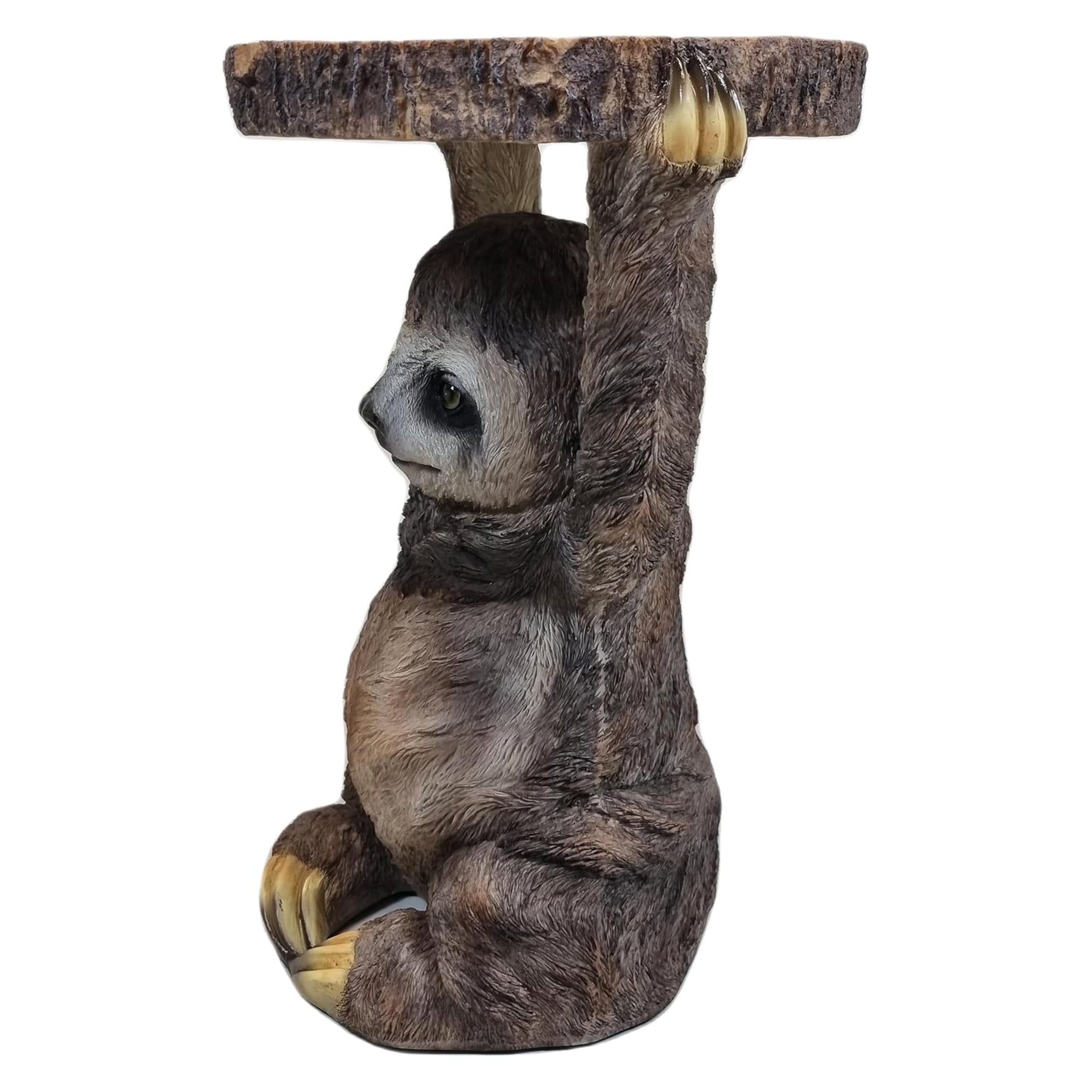 Faultier Dekofigur Beistelltisch wetterfest aus Polyresin