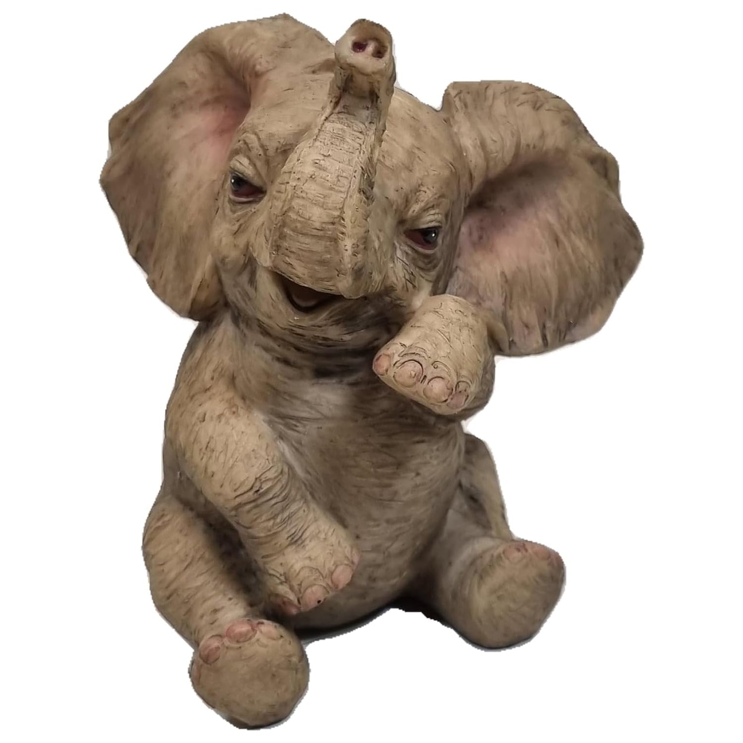 Glückselefant Dekofigur aus Polyresin für Innen und Außen