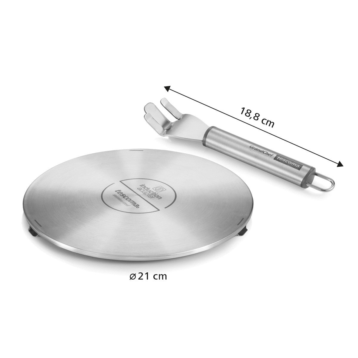 Induktions-Adapterplatte GrandCHEF 21 cm von Tescoma – Adapterplatte für Kochgeschirr