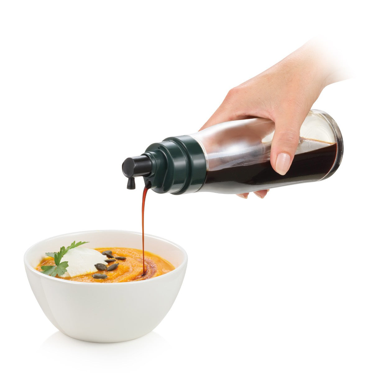 Öl-/Essigsprüher mit Ausgießer GrandCHEF 250 ml von Tescoma – Dosierer für Öl und Essig